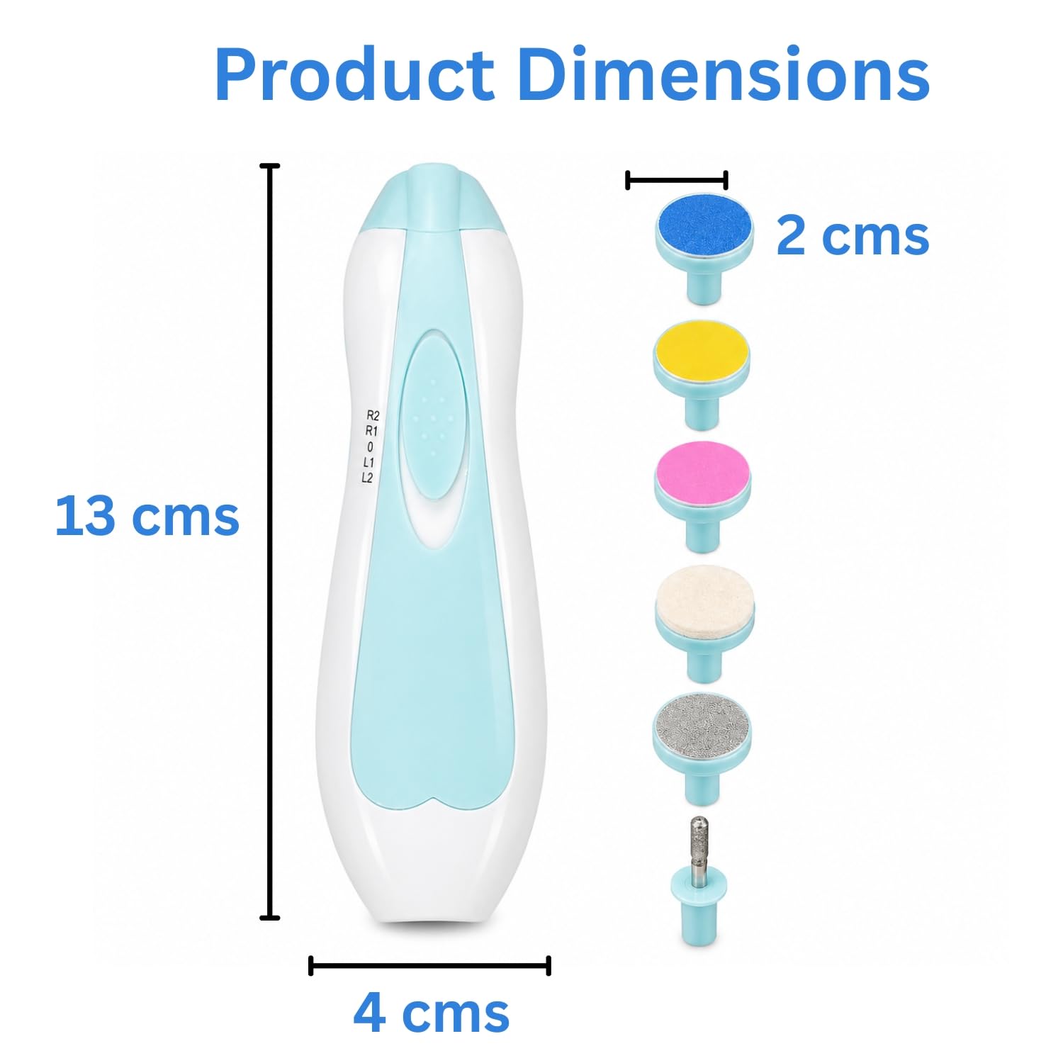 Toy Imagine Electric Baby Nail Trimmer with LED Light Multi Colour — Amazon image 2