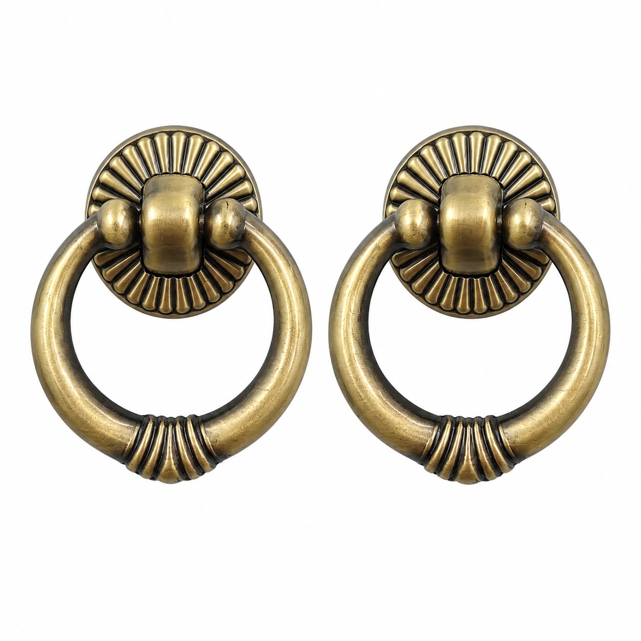 Cozy Space Vintage Drop Ring Pull Handle for Office/Kitchen/Wardrobe/Drawer/Cupboard/Dresser (5 Cm) (Pack of 4)-image-34