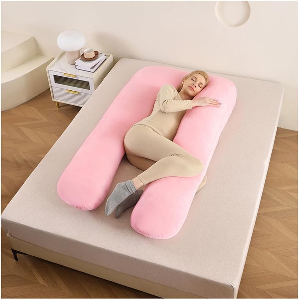 Pregnancy Pillows for Sleeping, U Shaped Full Body Maternity Pillow with Removable Cover -Support for Back, Legs, Belly, HIPS for Pregnant Women, Pregnancy Pillow for Women, Grey,J,1.3kg