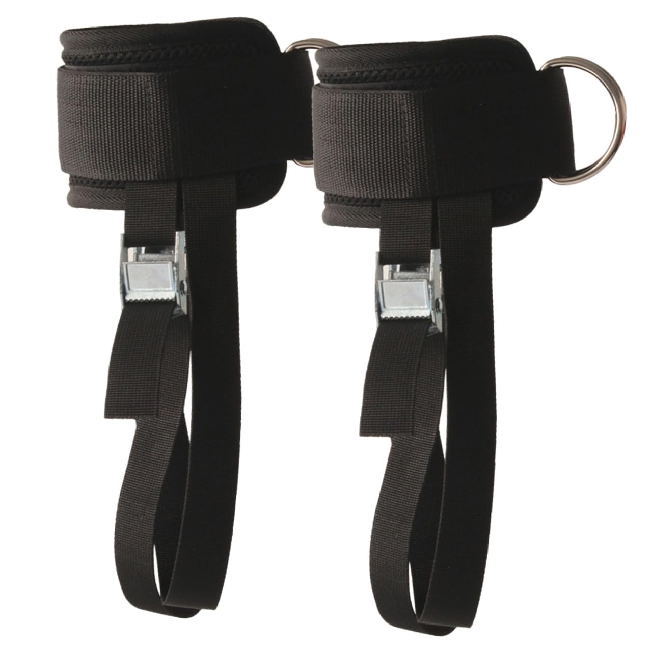 VICASKY Coppia di Fasce per Caviglia Palestra in Poliestere ed Eva, Fascia Regolabile per Allenamento Gambe e Esercizi Manubri, Accessorio Fitness Comodo e Resistente