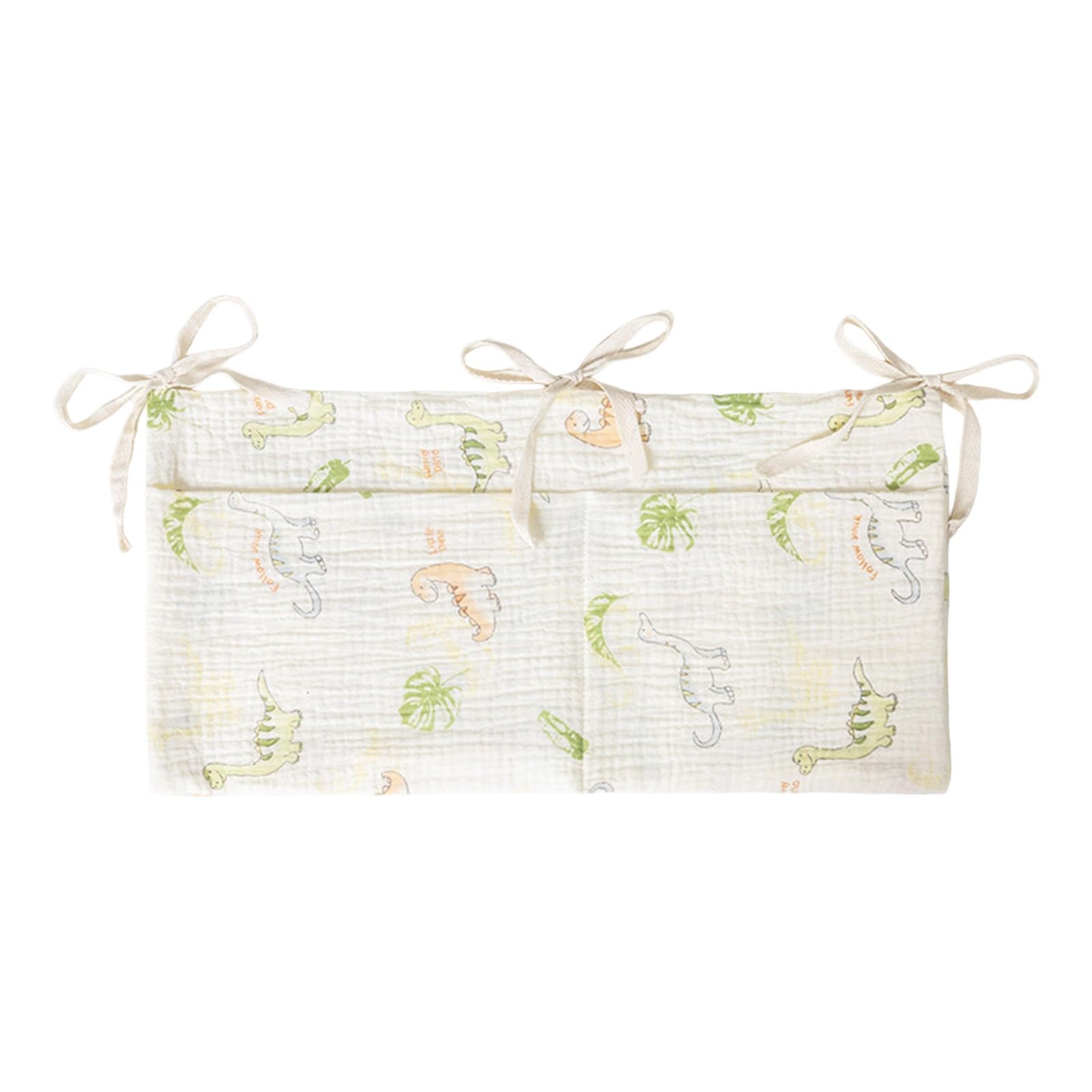 ljhnba Cotton Bed Rod Storage Hanging Bag Bedside Organiser Placement on Strollers Quick Setsup Nappy Diaper Hanging Diaper