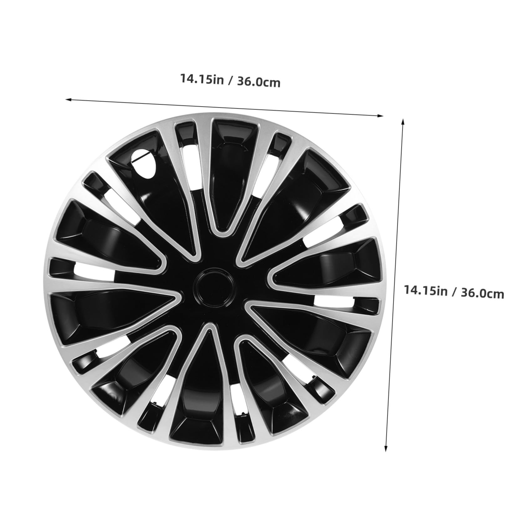 Coprimozzo Decorativo per Ruota Auto, 13 Pollici, Plastica PP