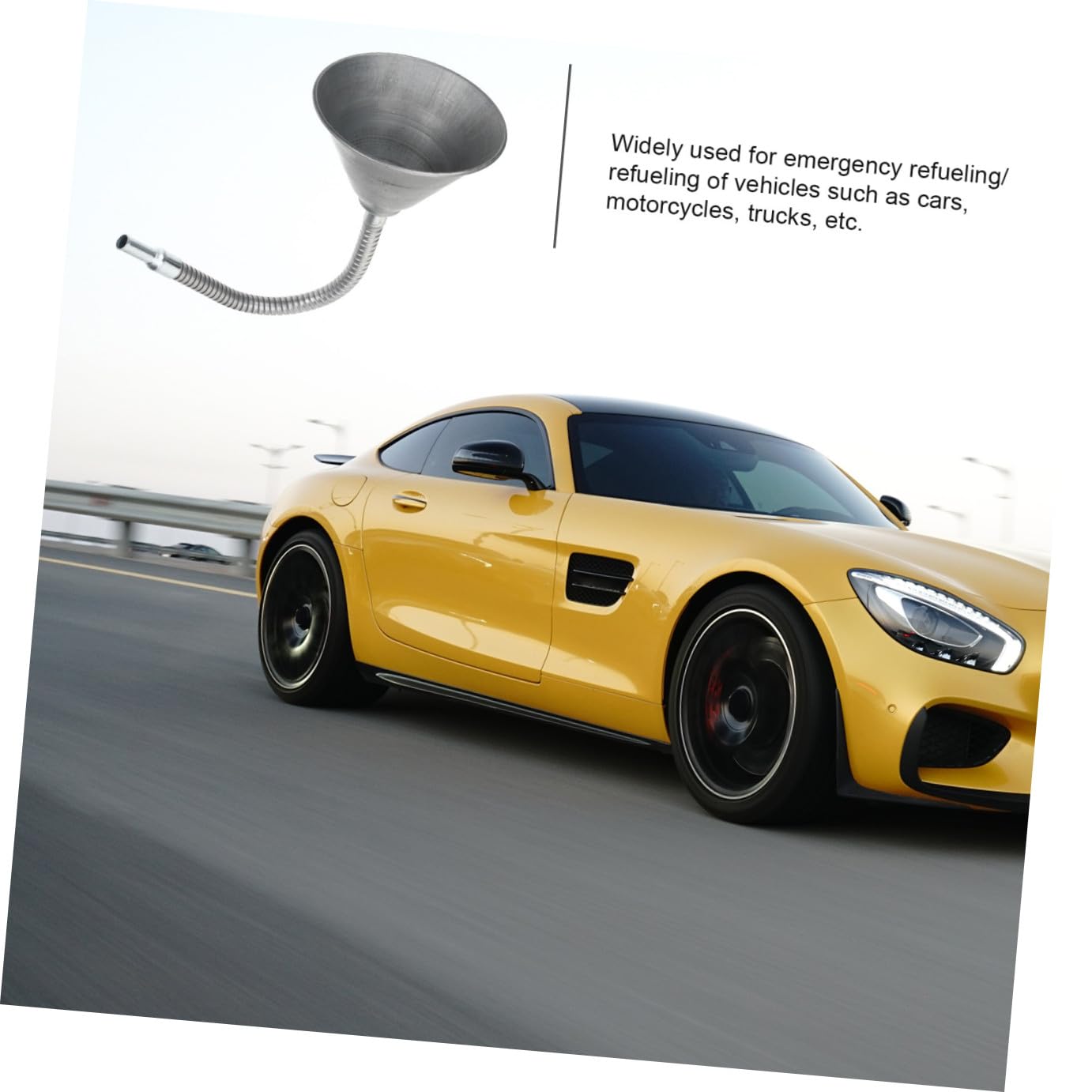 Luxshiny Embudo De Flexible Filtro Embudo Automotriz Extra Para y De Moto y Coche