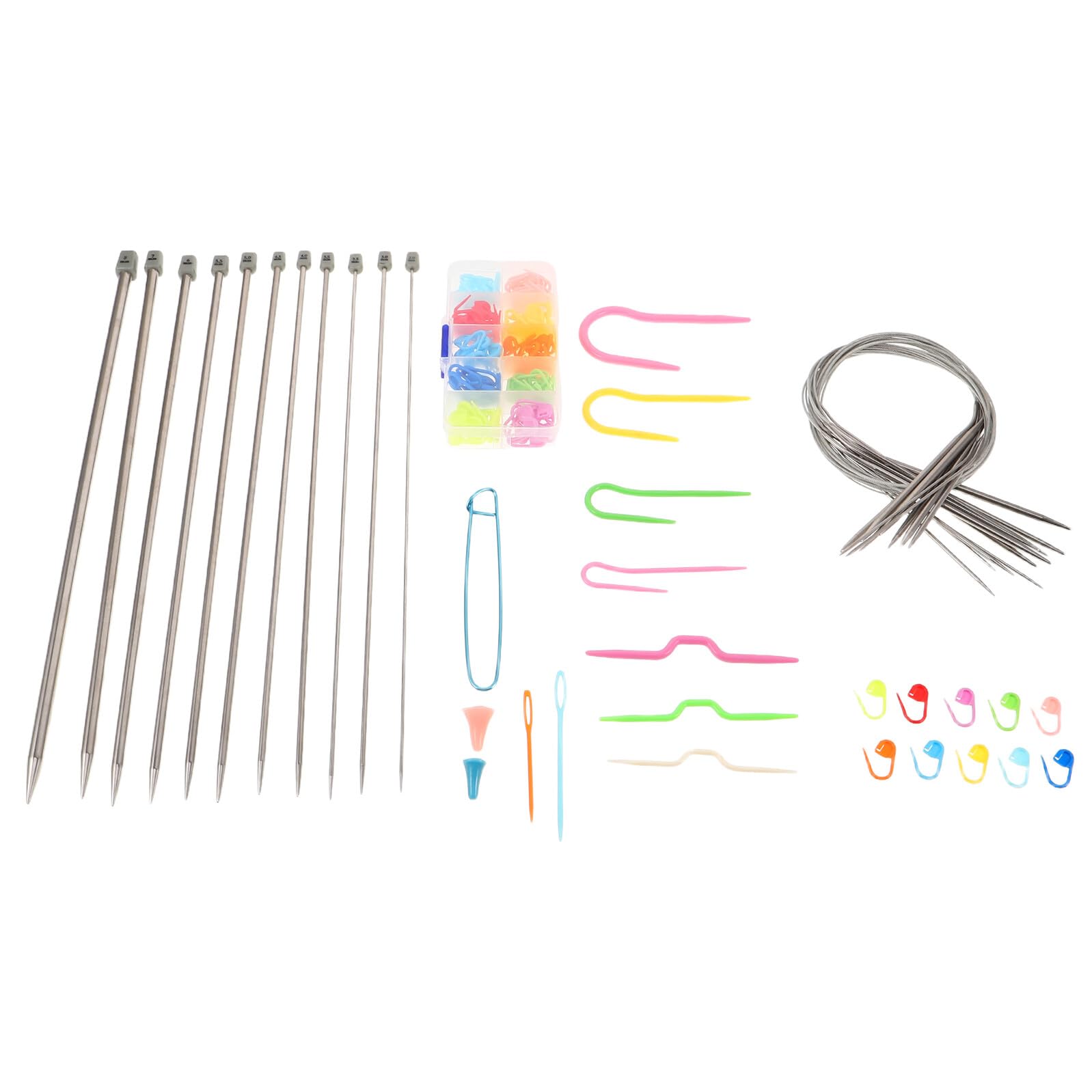 Homoyoyo Strumenti per Uncinetto Ferri da Maglia e Aghi per Tessitura Kit per Principianti e Progetti Fai da Te Segnapunti e Organizer per Maglieria e Creazioni Artigianali