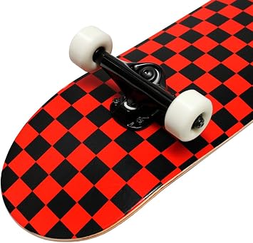 KPC Complete Skateboard - Pro Style Quality - Maple 7-Ply Deck, Aluminum Trucks, Urethane Wheels, Precision Bearings - The Perfect Beginners First Board