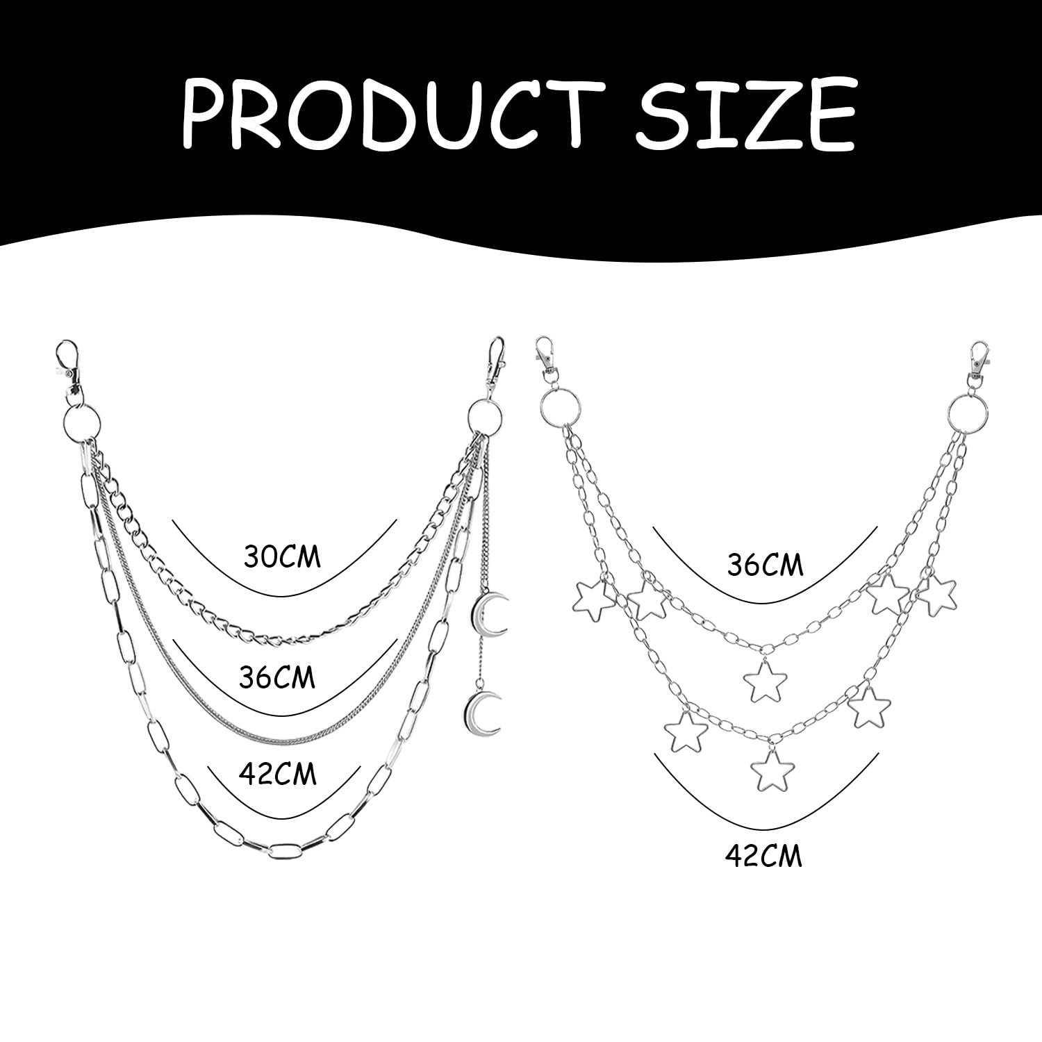 2 Piezas De Cadenas De Pantalones De Metal, Accesorios De Ropa, Cadenas De Pantalones Retro, Cadenas De Pantalones Estilo Punk, Cadenas De Decoración De Bolsos