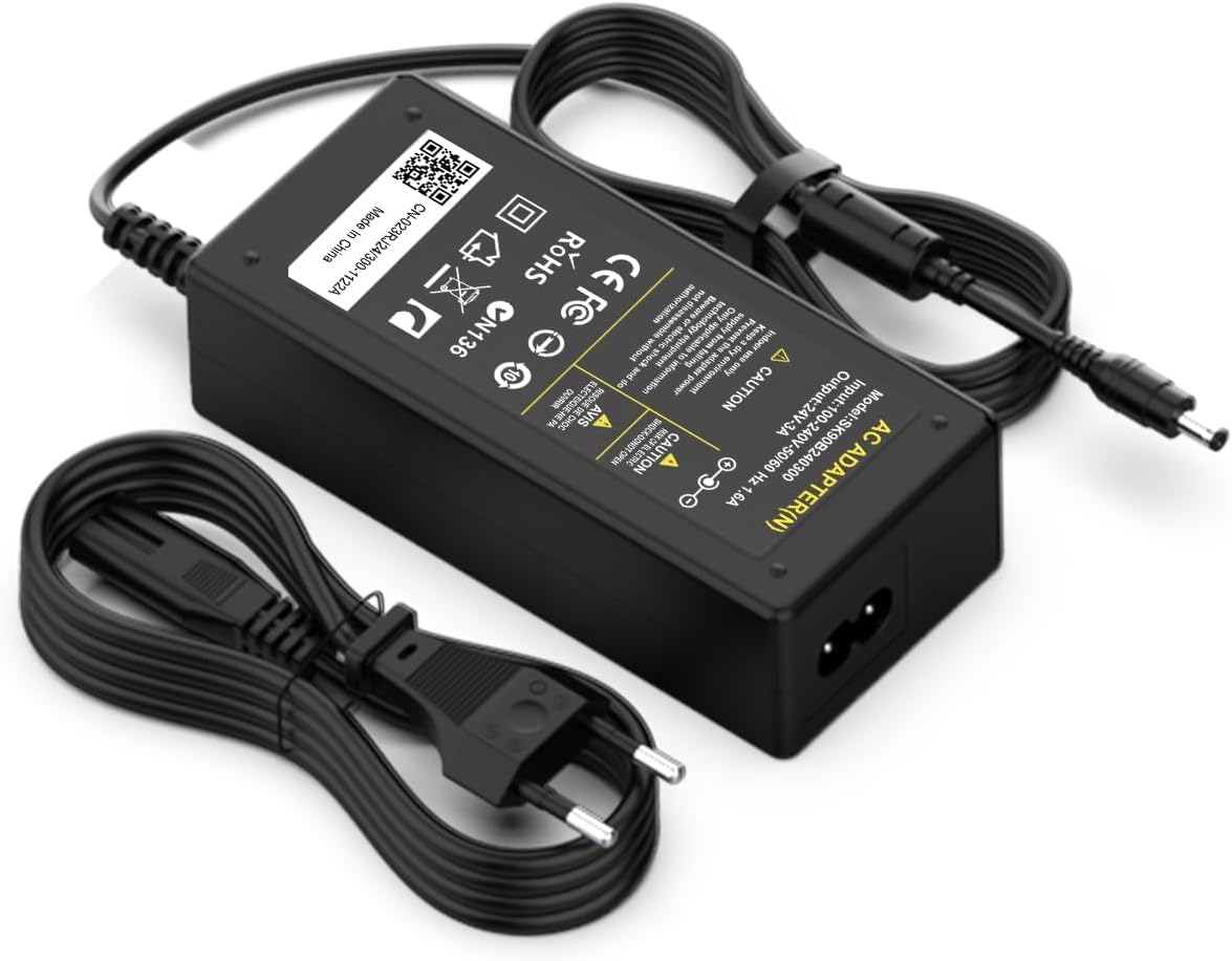 Alimentatore 24V Per Volanti Logitech Driving Force – Top Caricatore, Adattatore AC-DC 100-240V