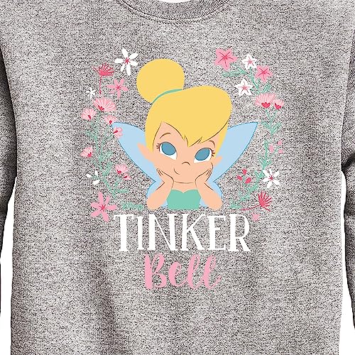 Disney Tinker Bell - Tinker Bell Floral - Toddler and Youth Crewneck Fleece Sweatshirt3