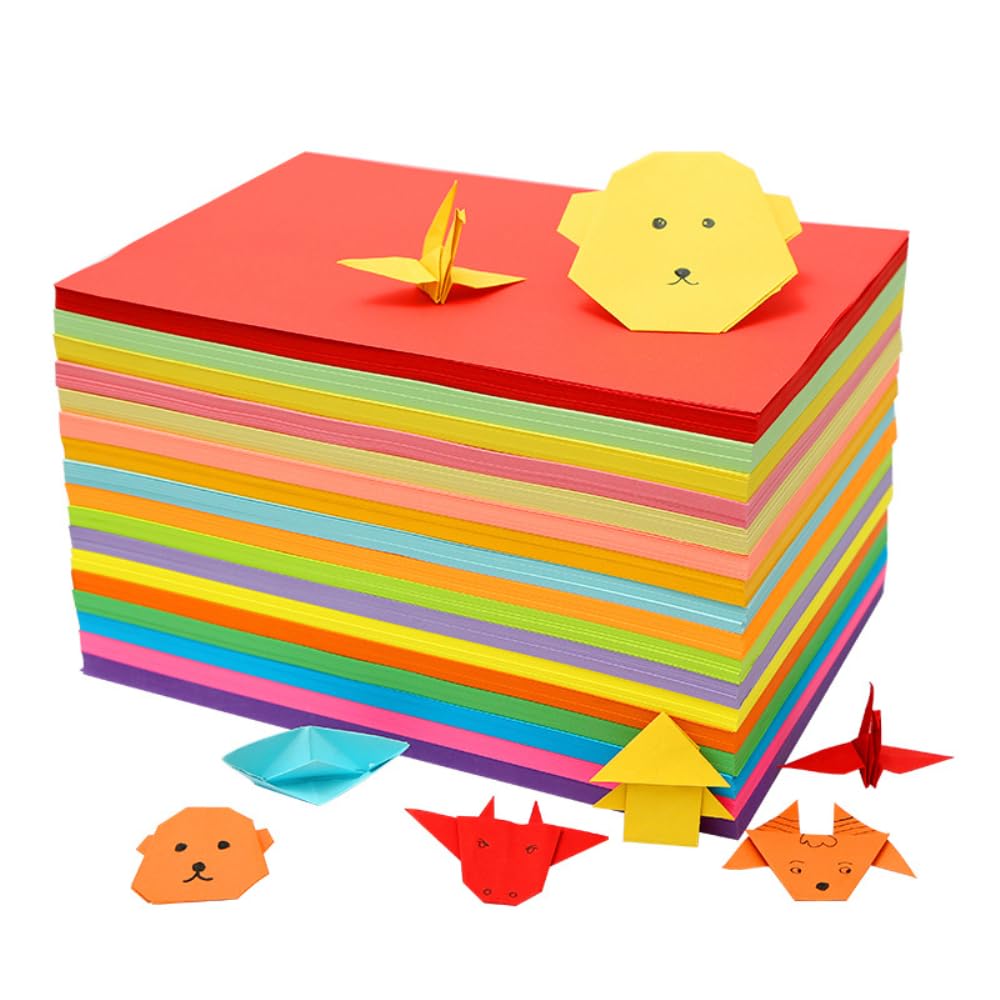100 Sheets of A4 Coloured Paper Colourful Universal Paper Coloured Copy Paper Paper Sheet Copy Paper Coloured Paper for DIY Arts Crafts Decorating, Red - Image 4
