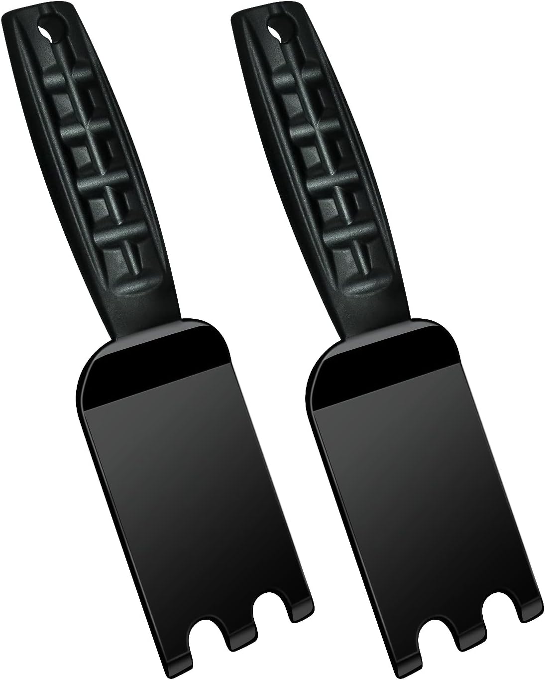 XYK 2 Pack Grill Spatula Scraper for George Foreman Indoor Grills and Other Indoor Grills with Grooves, Heat Resistant Cleaner Tool, Comfortable Grip