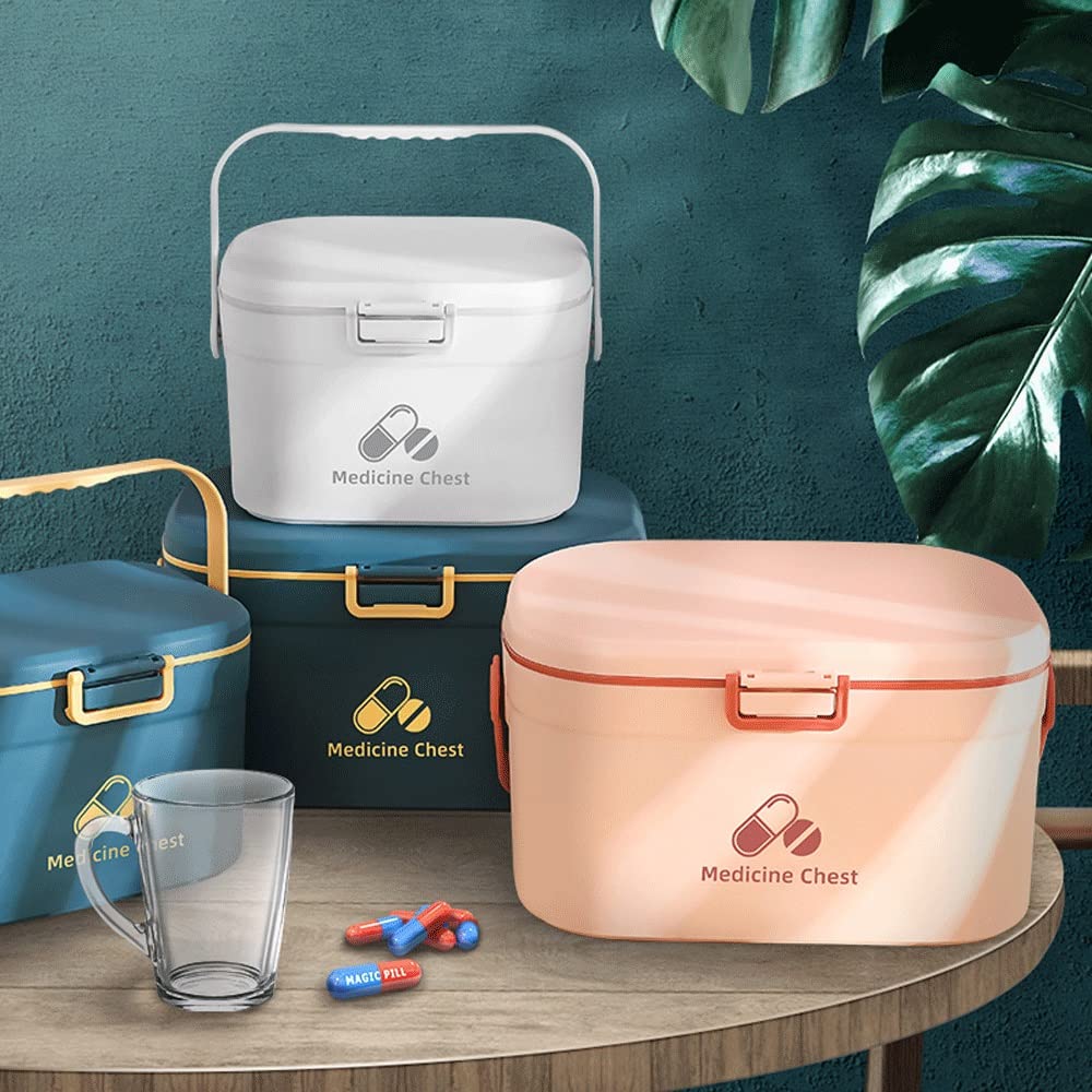 botiquín de primeros auxilios， Botiquín de primeros auxilios, botiquín de primeros auxilios, caja de medicinas for el hogar, botiquín grande portátil, estuche de almacenamiento, botiquines de primeros