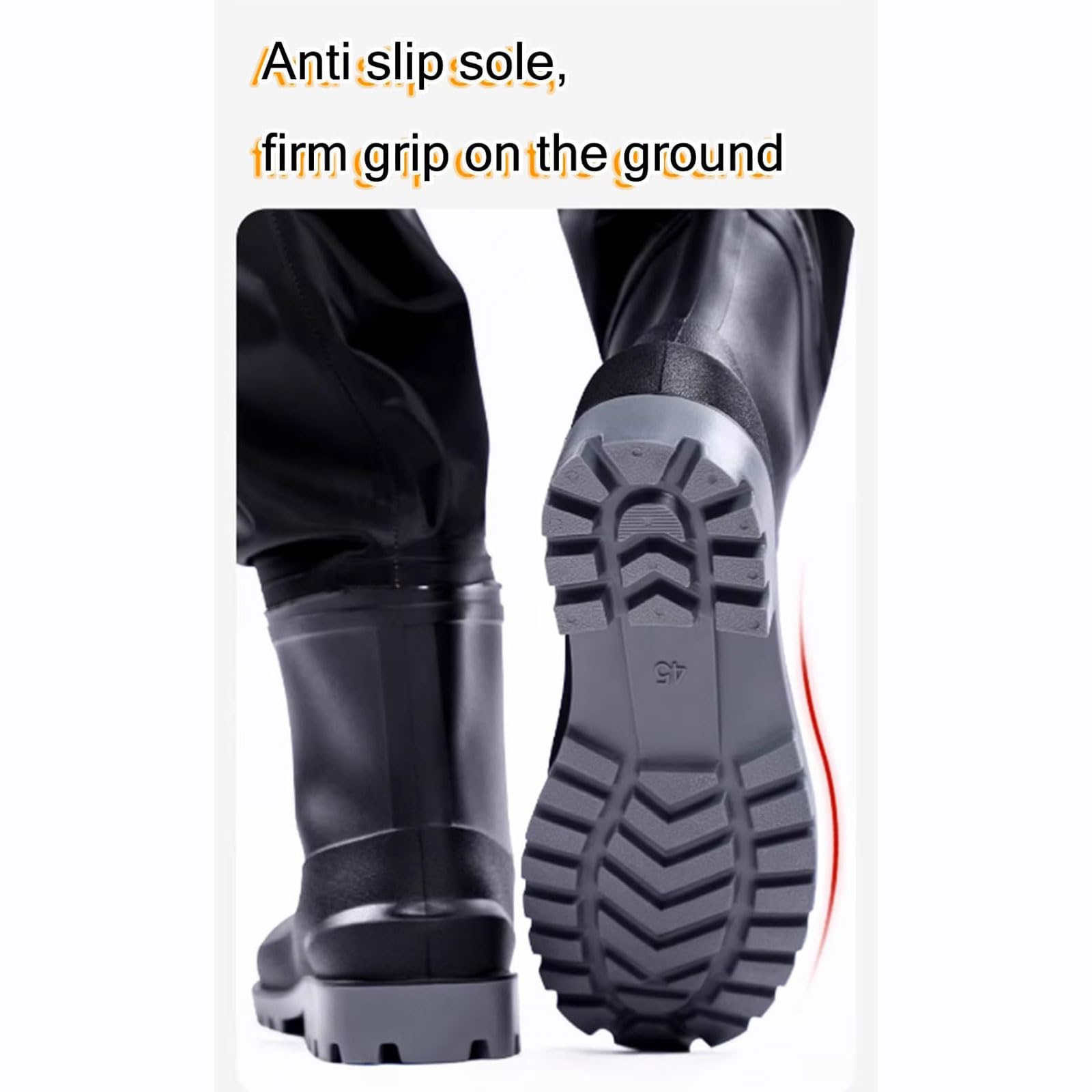 Waders Scafandro da Pesca con Stivali da Pesca Tagliano 36-47,Traspirante Waders Pesca da Uomo con Cintura Tracolla Regolabile,Scafandro Impermeabili PVC,per Pesca,Caccia e Agricoltura