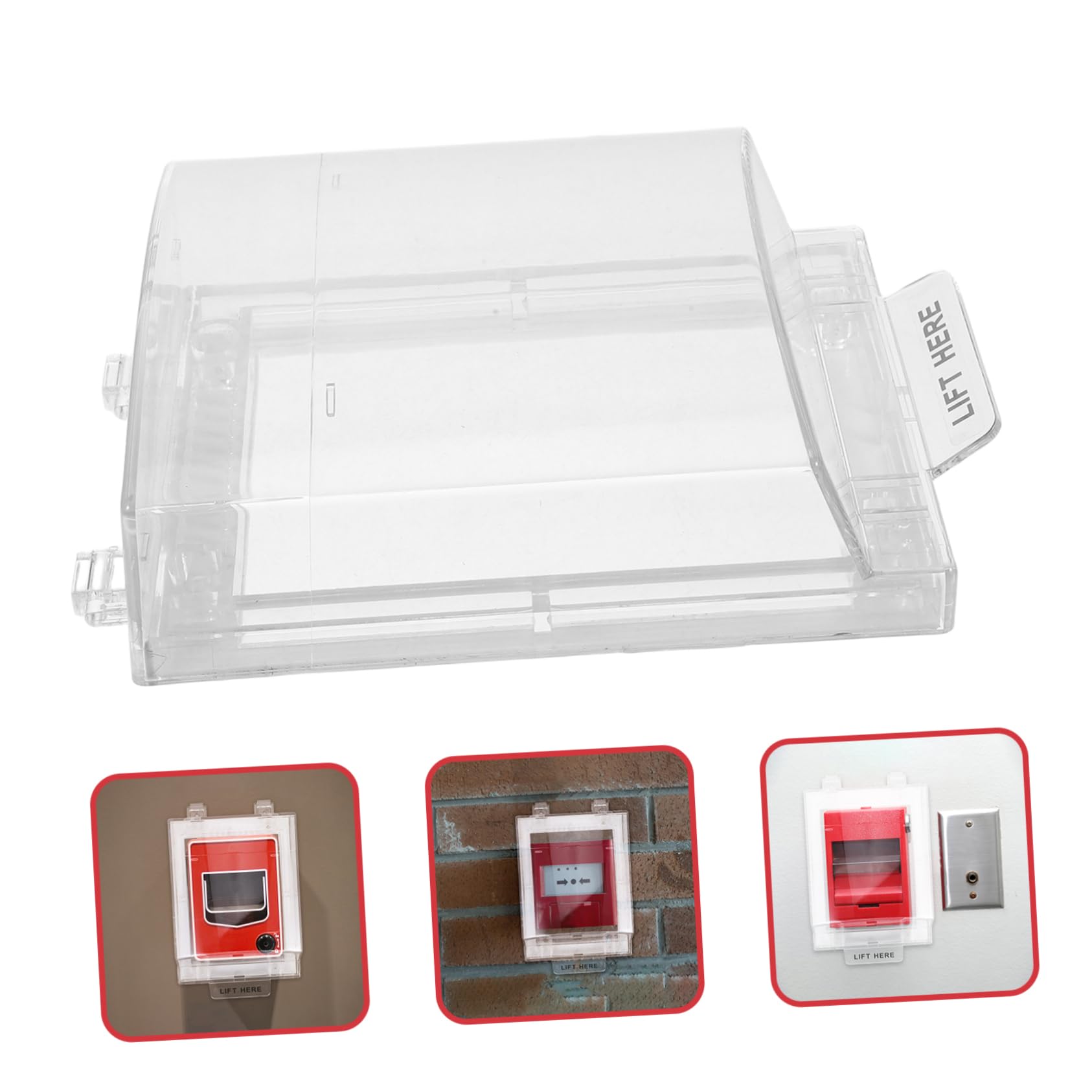 Veemoon Cubierta Protectora Para Interruptor De Alarma Tapa De Protección Para Detector De Humo Protector Para Botón De Alarma Cubierta Para Uso Interiores y Exteriores Protección Total