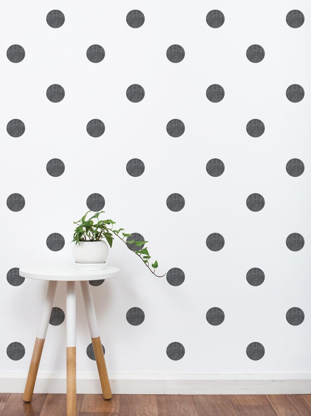 Textured Dots Vinyl Wall Sticker, 3 Inch - Navy - by Simple Shapes