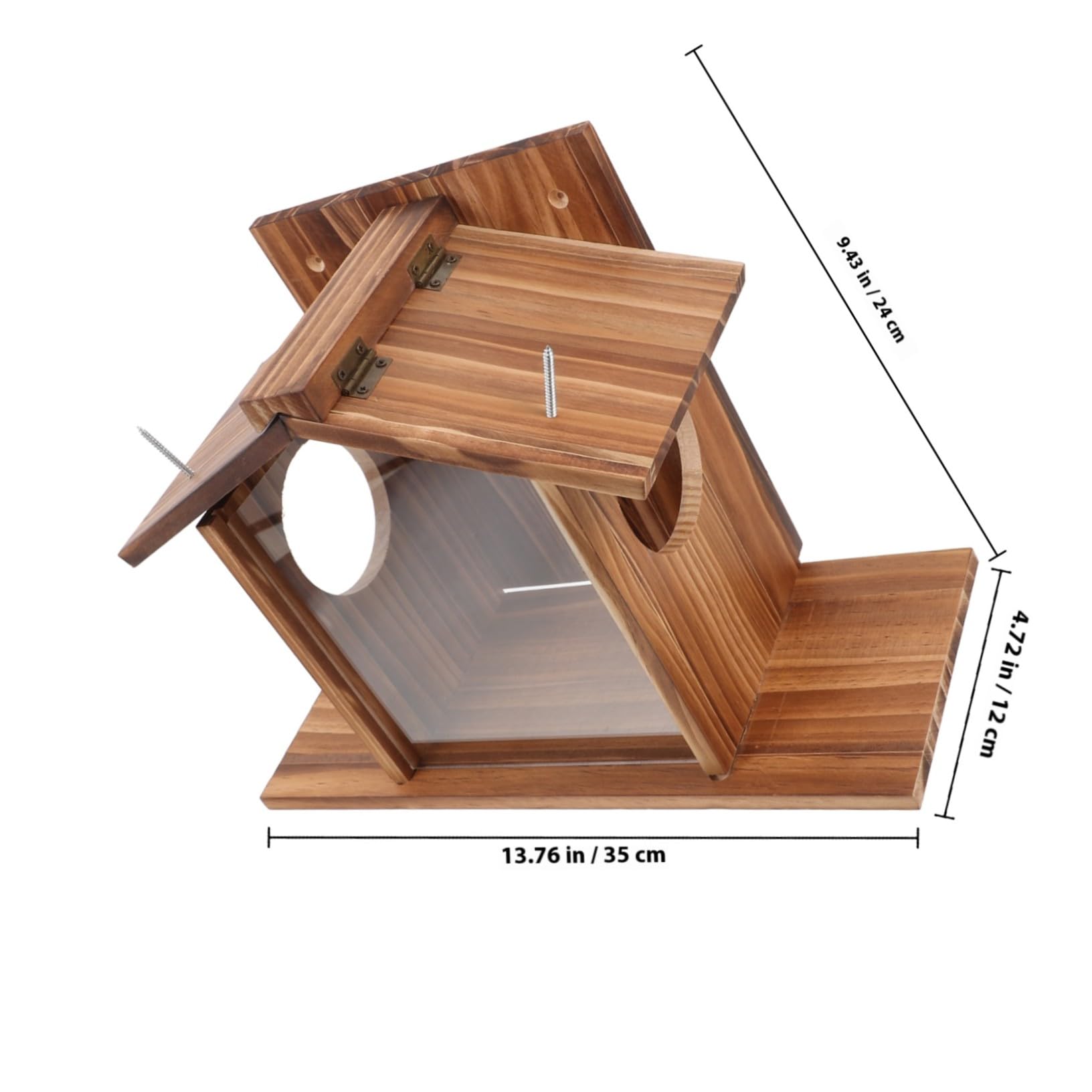 Eichhörnchen Futterhaus mit Ständer zum Aufhängen Wetterfestes Futterhäuschen für Garten und Hinterhof zur Eichhörnchenfütterung