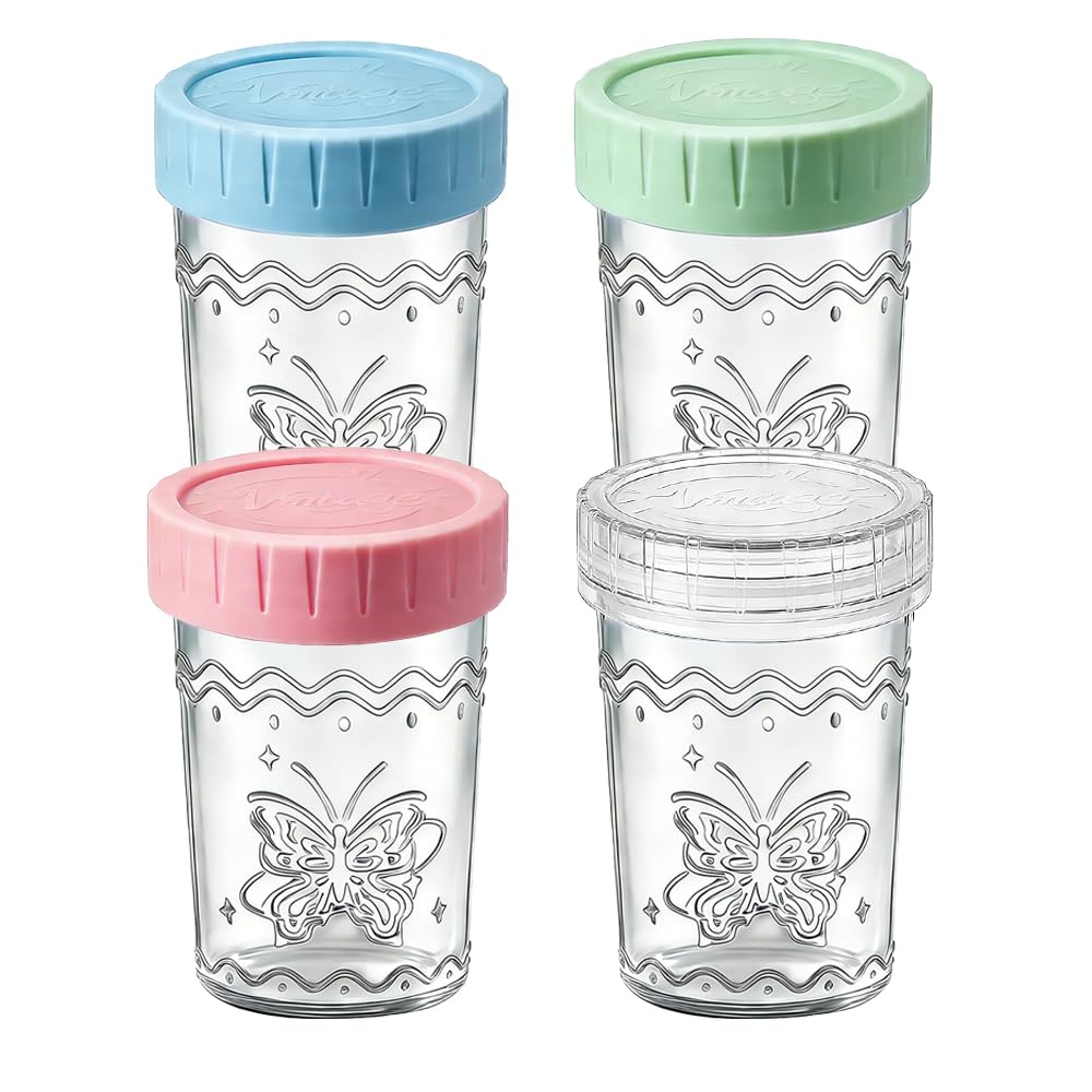 R.repad yay 4-Pack 20oz Glass Jars