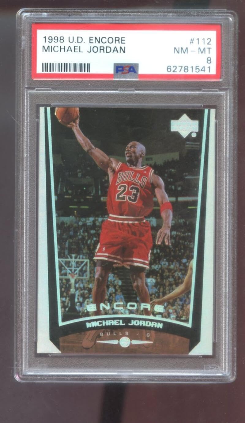 1998-99 Upper Deck Encore #112 Michael Jordan PSA 8 Graded Card NBA 98-99 1999 - Unsigned Basketball Cards