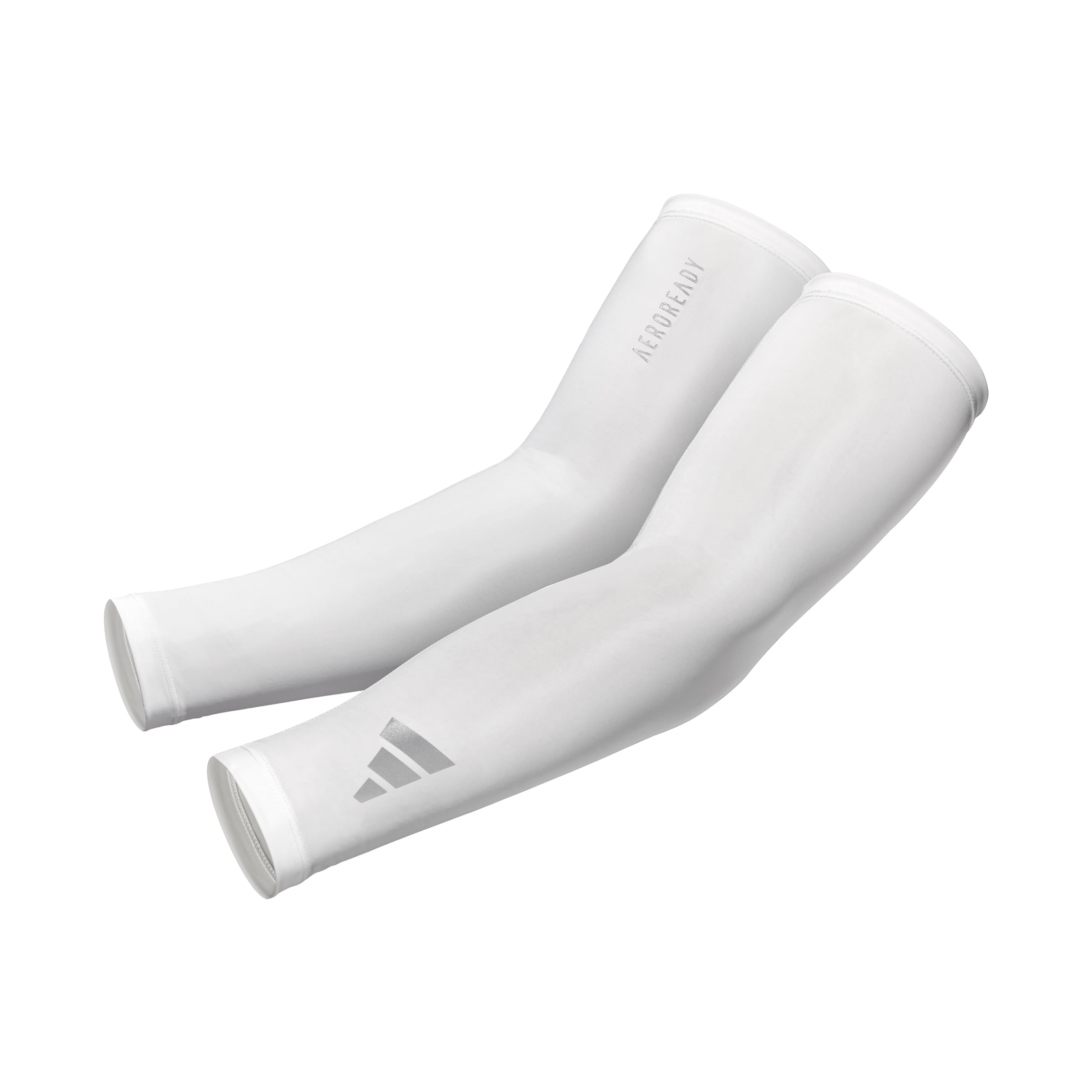 adidas Aeroready Lot de 2 manchons de compression unisexes pour le sport, Blanc., L/XL