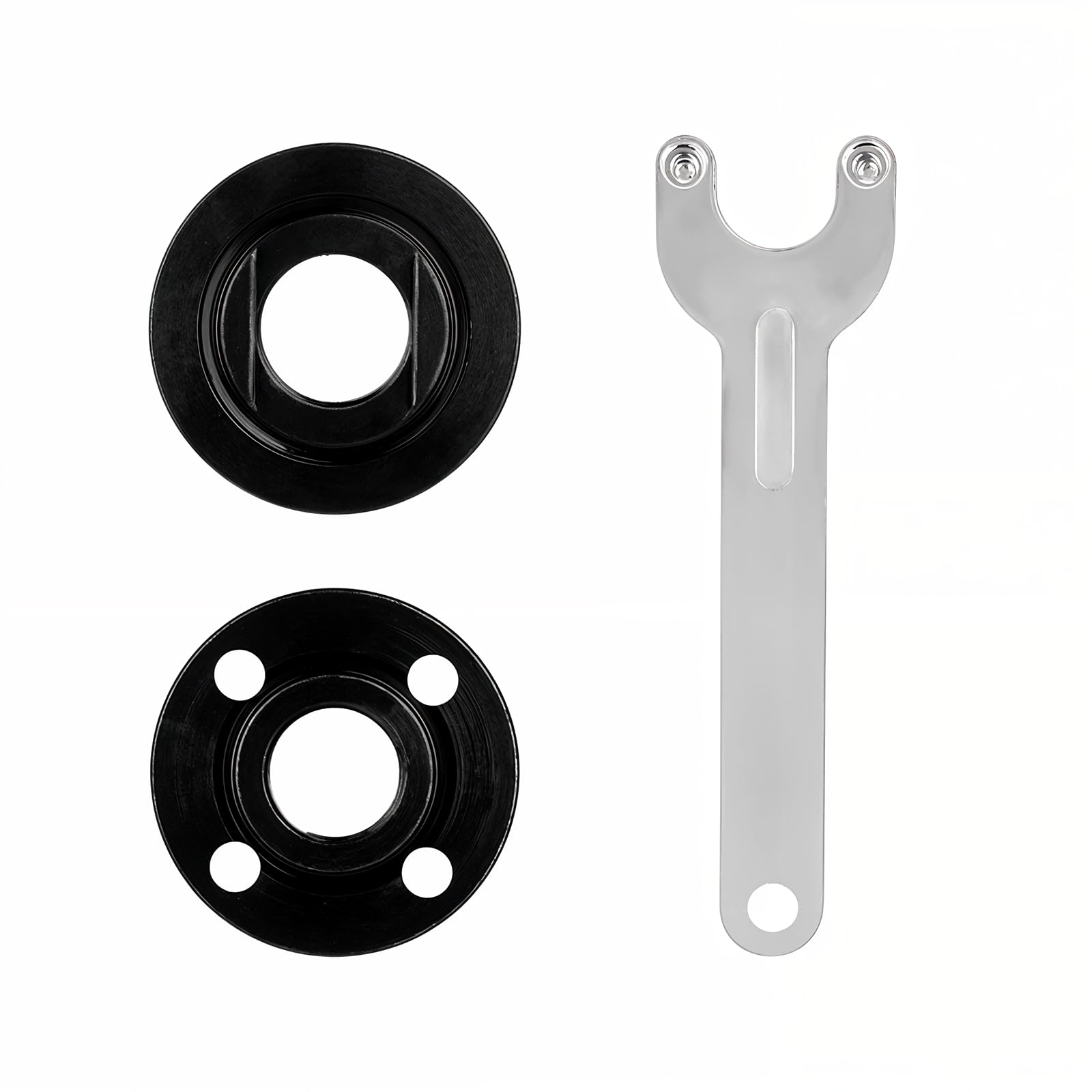 Styquenzer Avuç taşlama anahtarı seti, 5" 5/8-11 açılı taşlama anahtarı, metal, 2 flanş somun, açılı anahtar, açılı anahtar, açılı taşlama makinesi, aksesuar, evrensel yedek aksesuar