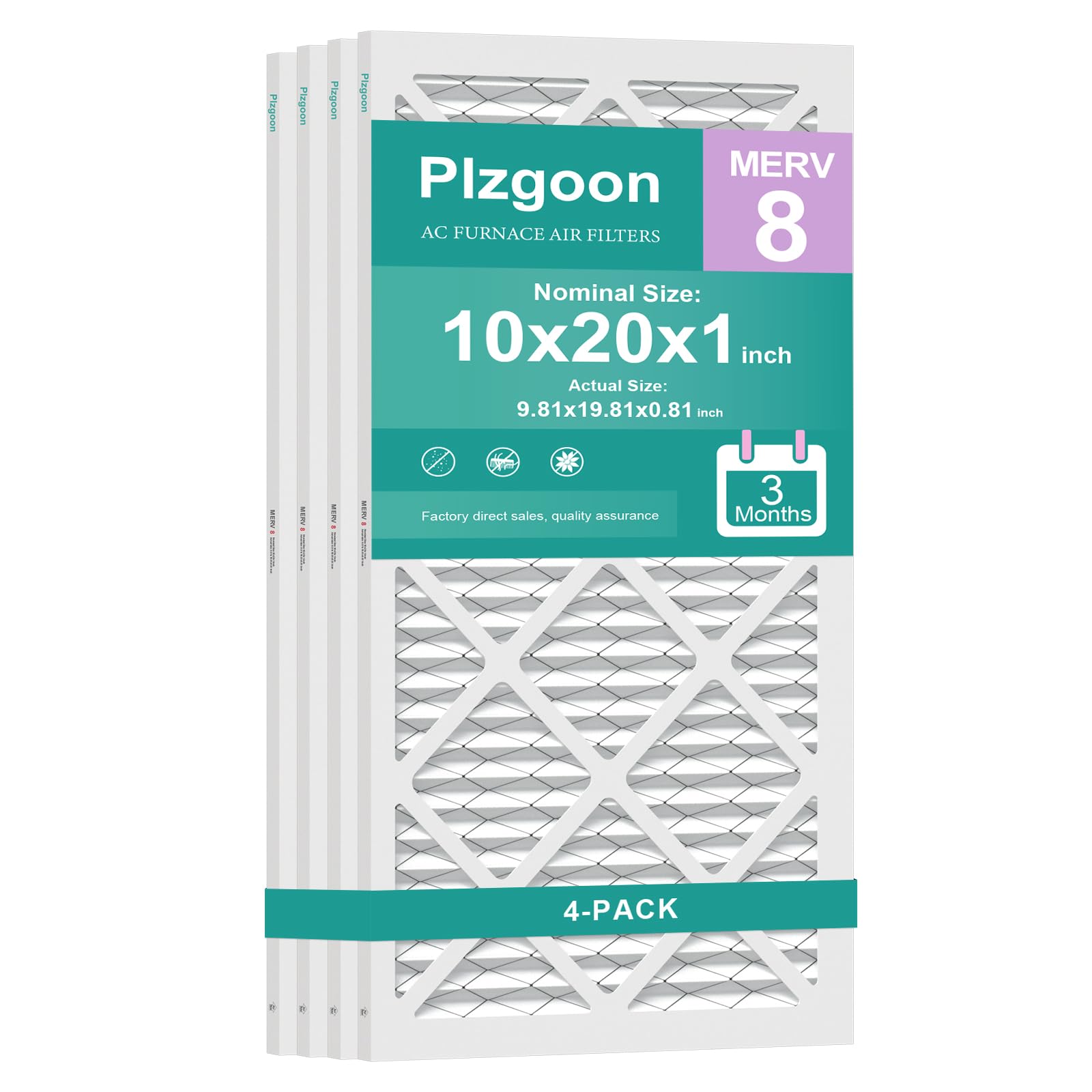 Plzgoon 10x20x1 Air Filter