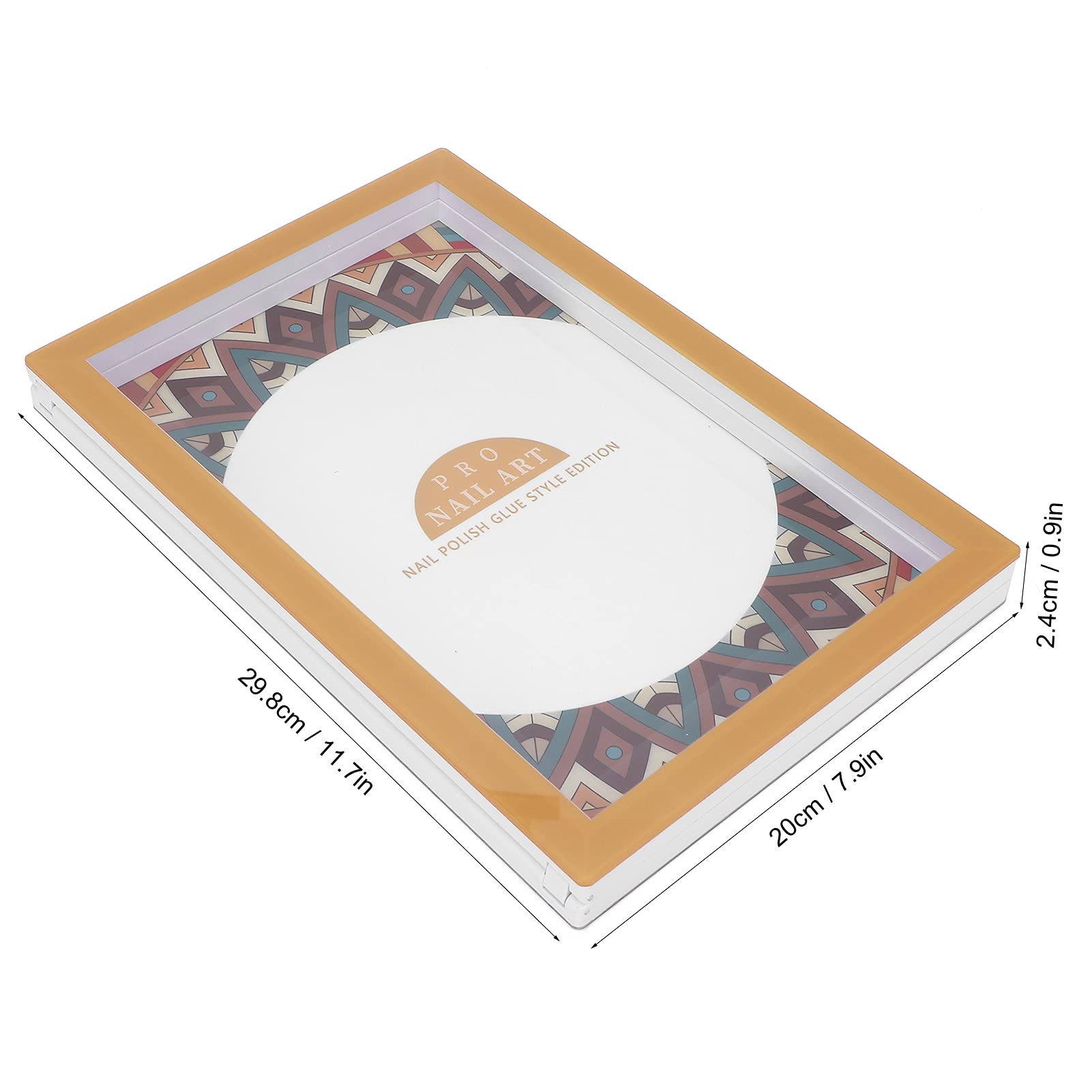 Selbstklebendes Nagelgel-Farbdisplaybuch mit Magnetverschluss, DIY-Nagellack-Farbkarte