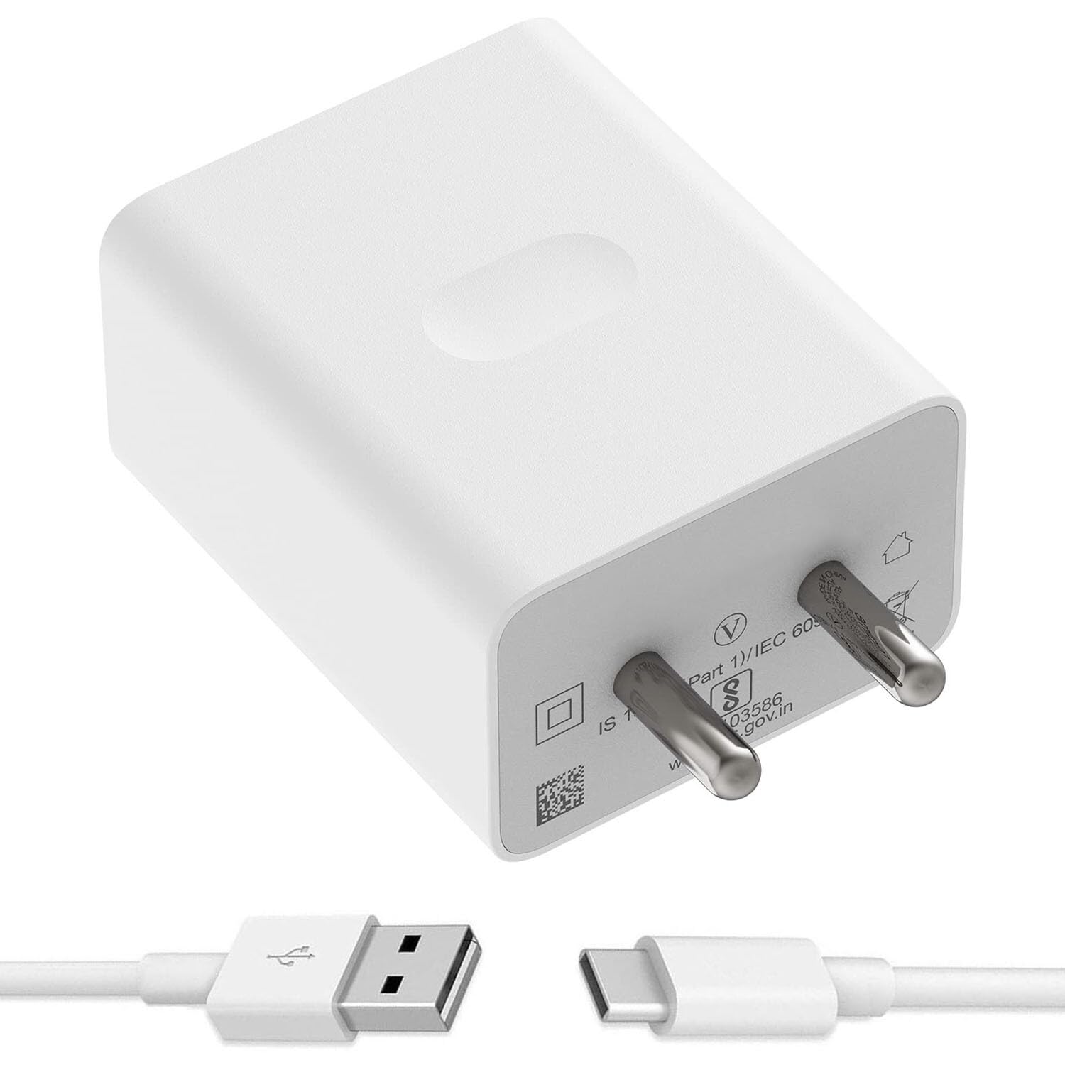 65W Charger for Moto G34, G35, G45 5G, G54, G60, G64, G85 5G with Type-C USB Cable (TRV4)