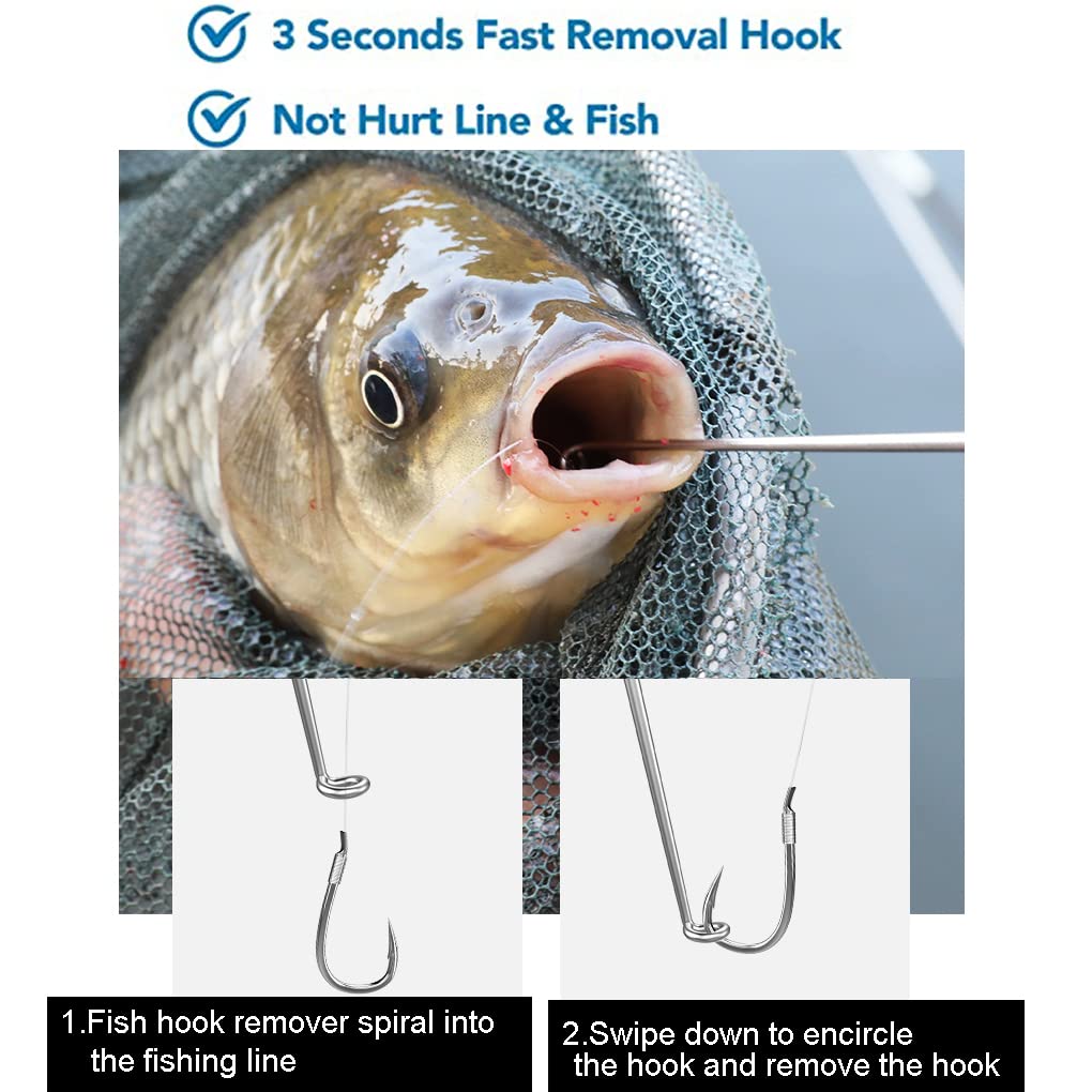 coding for fish hook removal Hibubble 10 PCS Easy Remover, Fast Fishing Knot Tying Tool Multi-Tool,Fishing Hook Remover Fish Hook Tool, Fishing Pliers Hook Remover, Hook Removal Tool Fishing Beauty Daiwa 23 Saltist SV Color:Blue/Gold Holiday Catalog 2025
