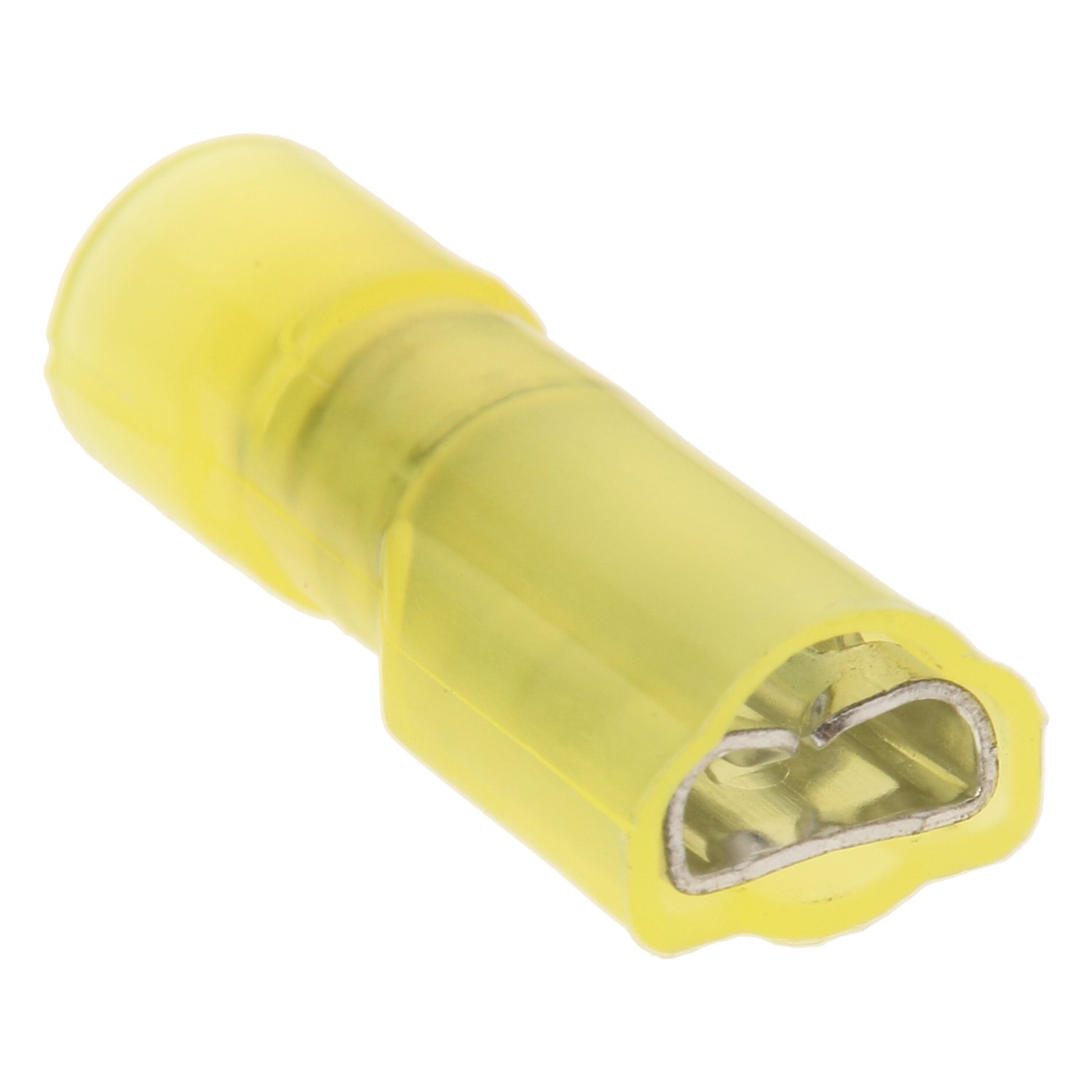Panduit DNF10-250FI-L Female Disconnect, Nylon Fully Insulated, metal sleeve, 12 - 10 AWG, .250 by .032-Inch Tab Size, Funnel Entry, Yellow (50-Pack)