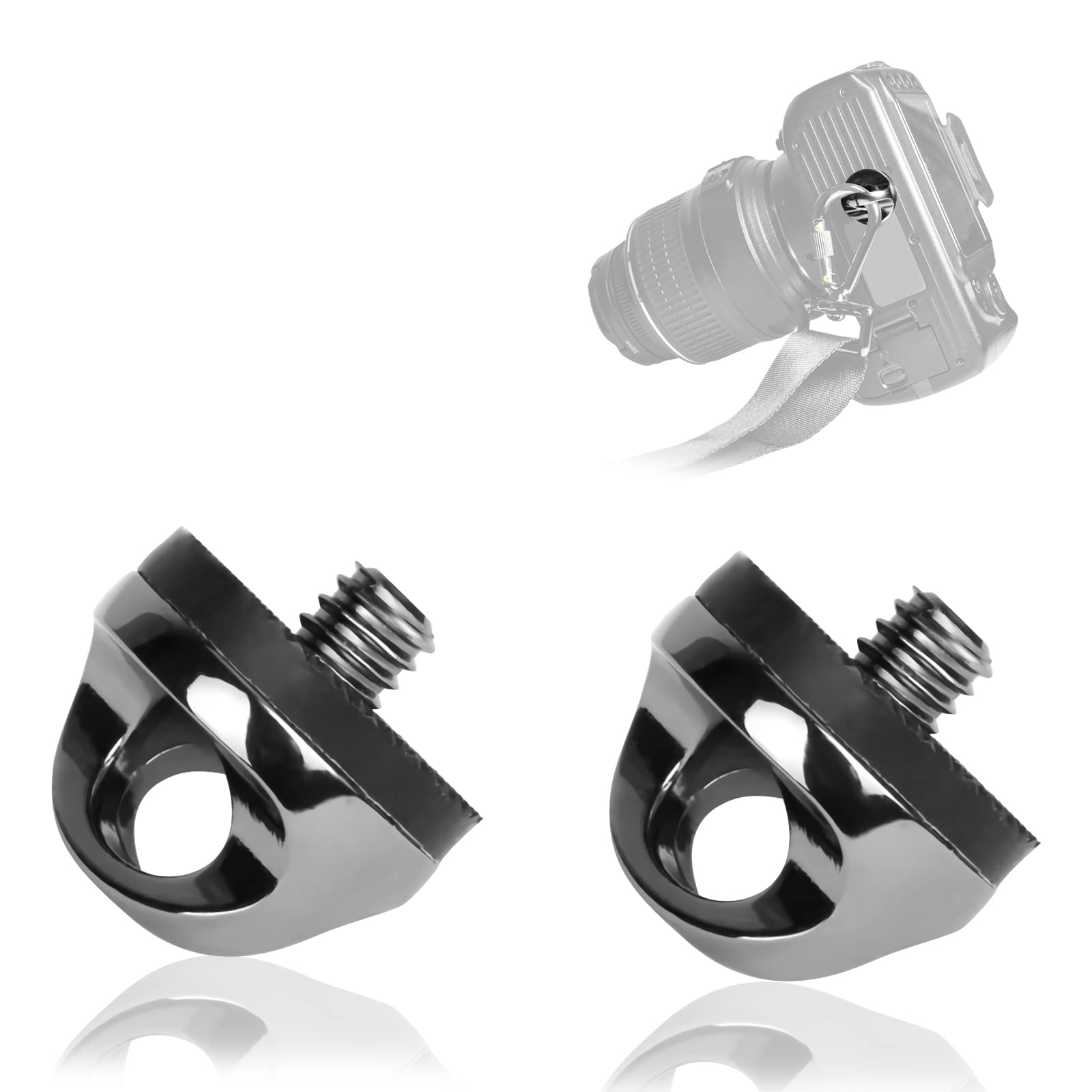 2 Viti Di Fissaggio Per Cinturino Fotocamera - Attacco Rapido 1/4, Per Cinghia Spalla - Foto 8