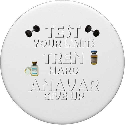 Miniatura 3 de Funny Test Limits Tren Hard Never Give Up Gym Bodybuilding PopSockets Standard PopGrip