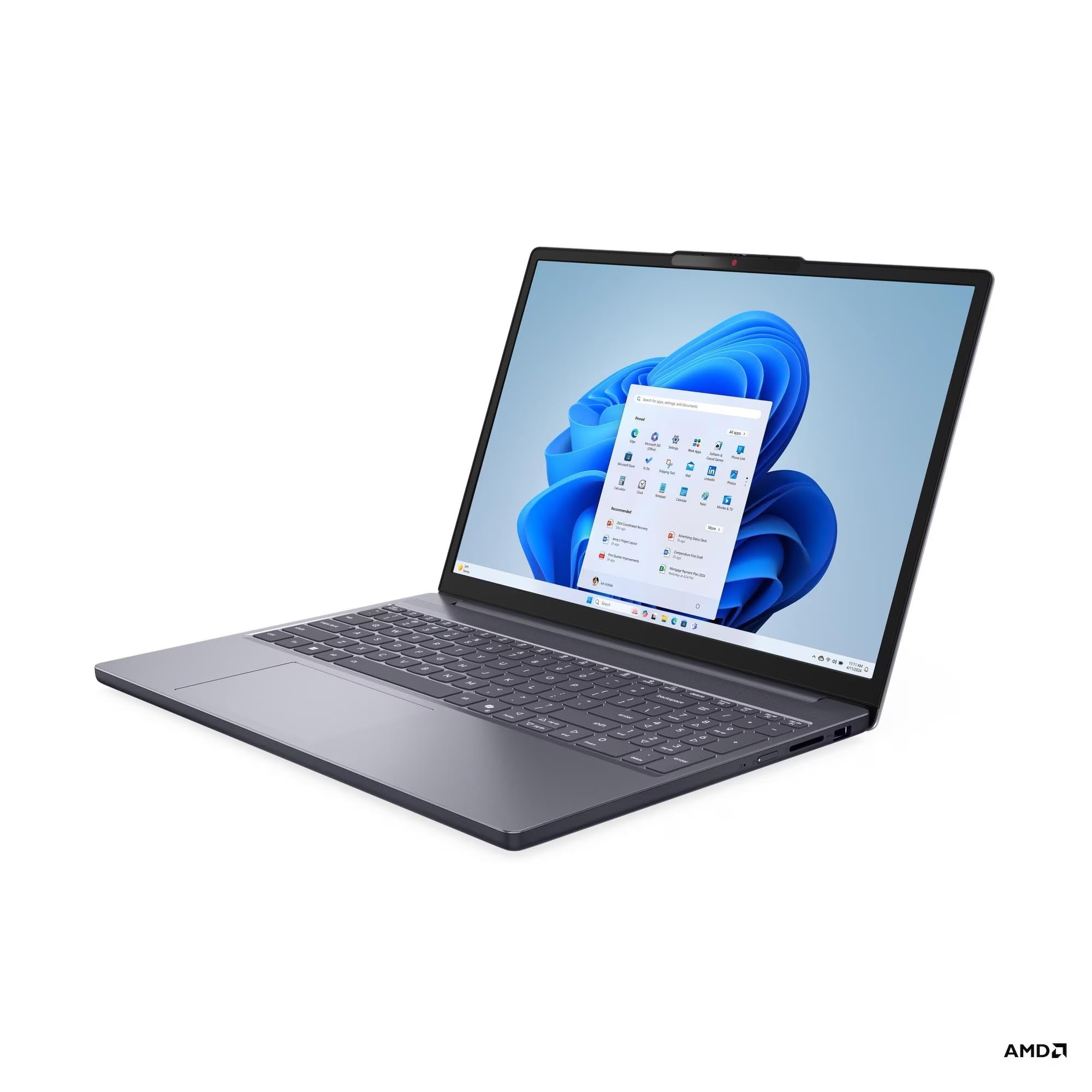Lenovo Ordinateur Portable AMD Ryzen 7 7735HS 4.75Ghz, RAM 24Go DDR5, SSD 1To NVMe, Copilot IA, Écran 15.3” FHD IPS, WiFi6E, Caméra FHD, Reconnaissance faciale, Clavier AZERTY rétroéclairé, Win11 Pro