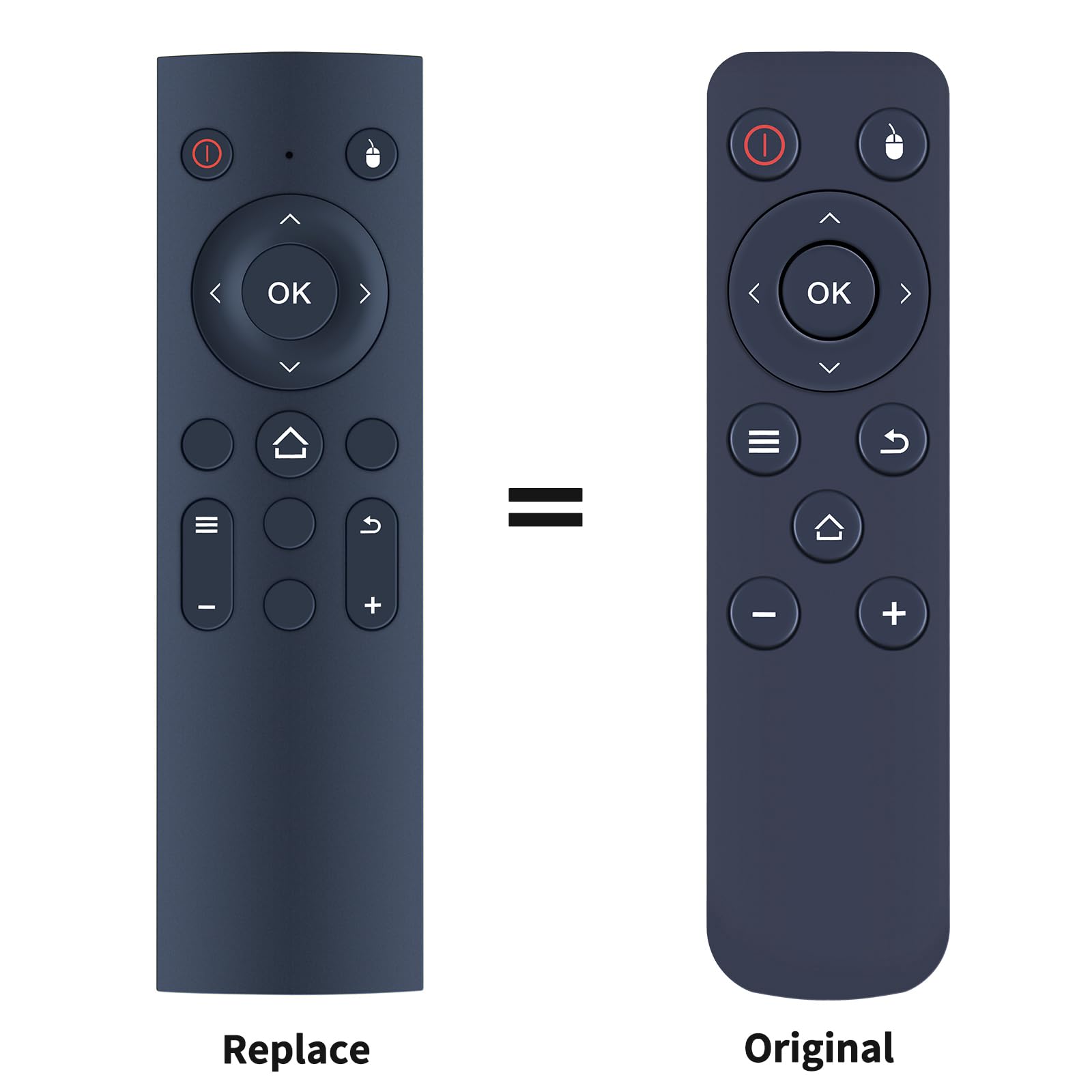 Replacement Remote Control For Anker NEBULA Capsule Smart Wi-Fi Projector D4111, black - Image 2