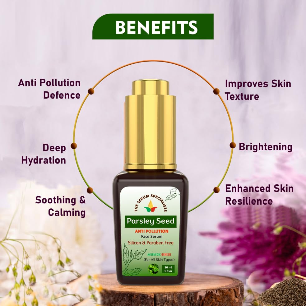 Image of Parsley Seed Anti Pollution - Detoxifying & Protective | Formulated with Parsley Seed Extract | Shields Skin from Environmental Pollutants | For All Skin Types | 30ml