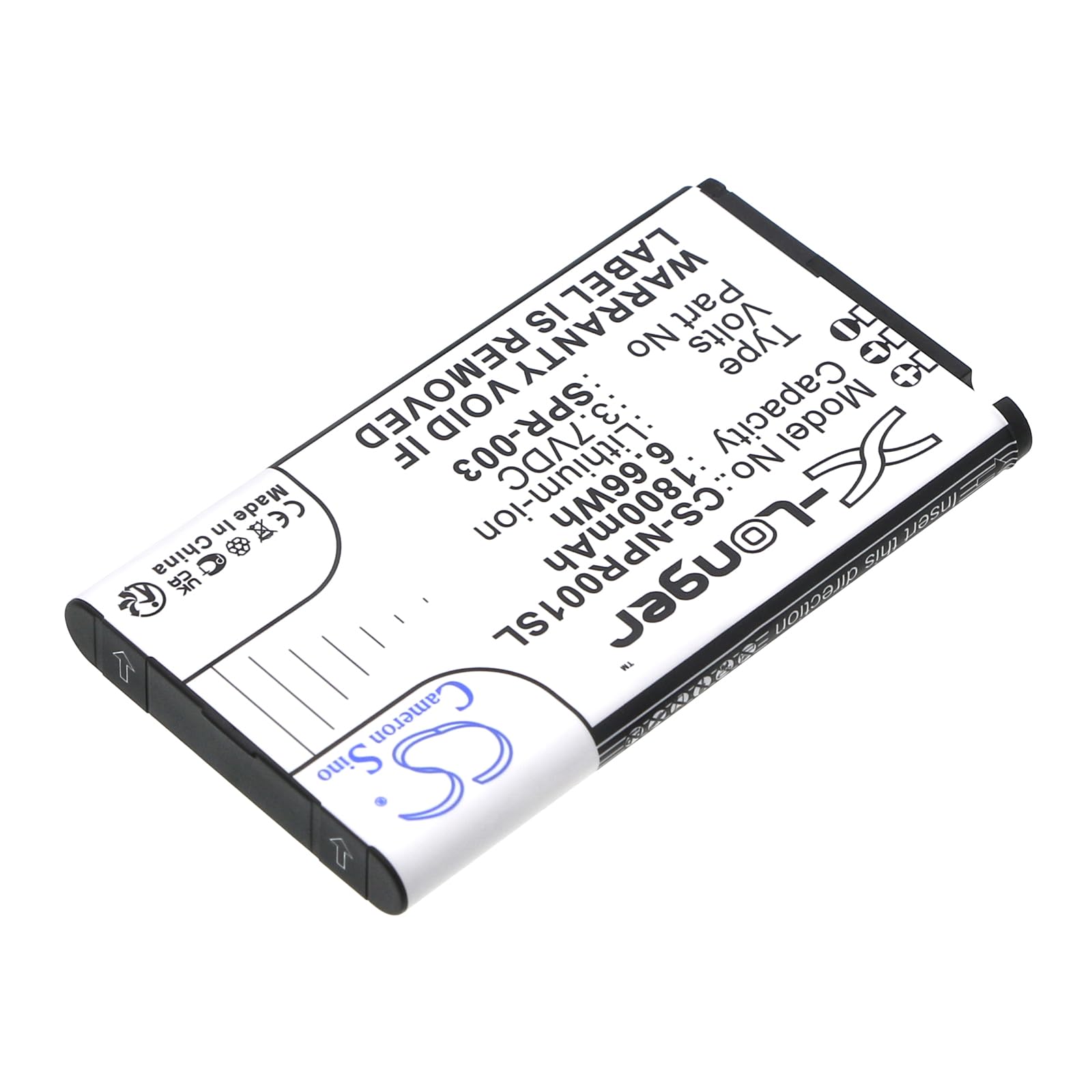 CS-NPR001SL Baterías 1800mAh Compatible con [Nintendo] 3DSLL, DS XL 2015, New 3DSLL, SPR-001 sustituye SPR-003, para SPR-A-BPAA-CO