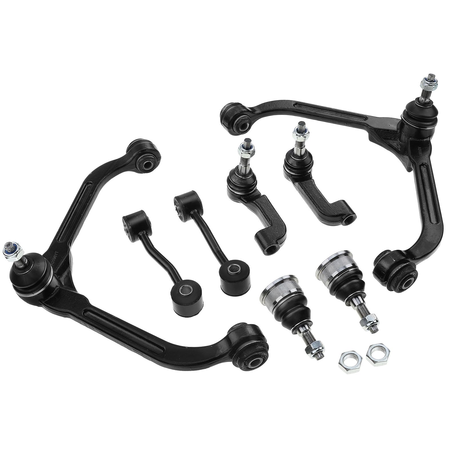 Frankberg 8x Set di bracci trasversali Compatibile con Cherokee KJ 2.8 CRD 4WD 2.8 CRD 4x4 2.5 CRD 4WD 2.4 4x4 2.4 Laredo 3.7 4x4 3.7 Laredo 2001-2008 Replace# 52088632AC,52088632AB