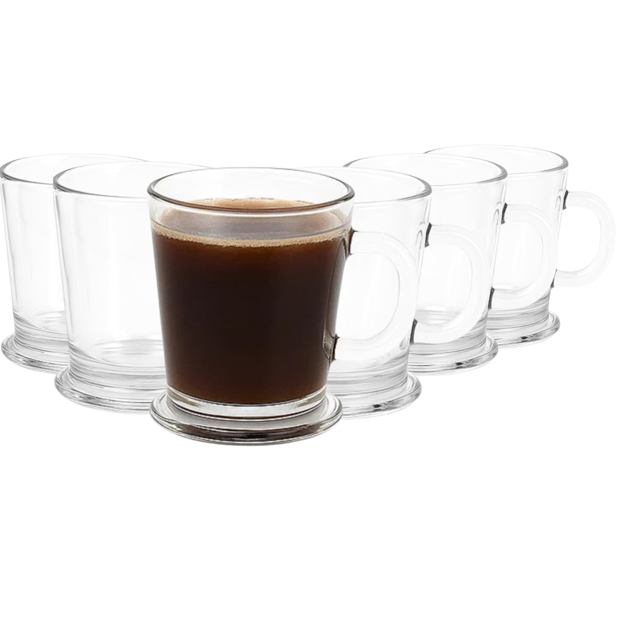 bar@drinkstuff Essence Arabica Coffee Glass 6.3oz / 180ml, Pack of 6