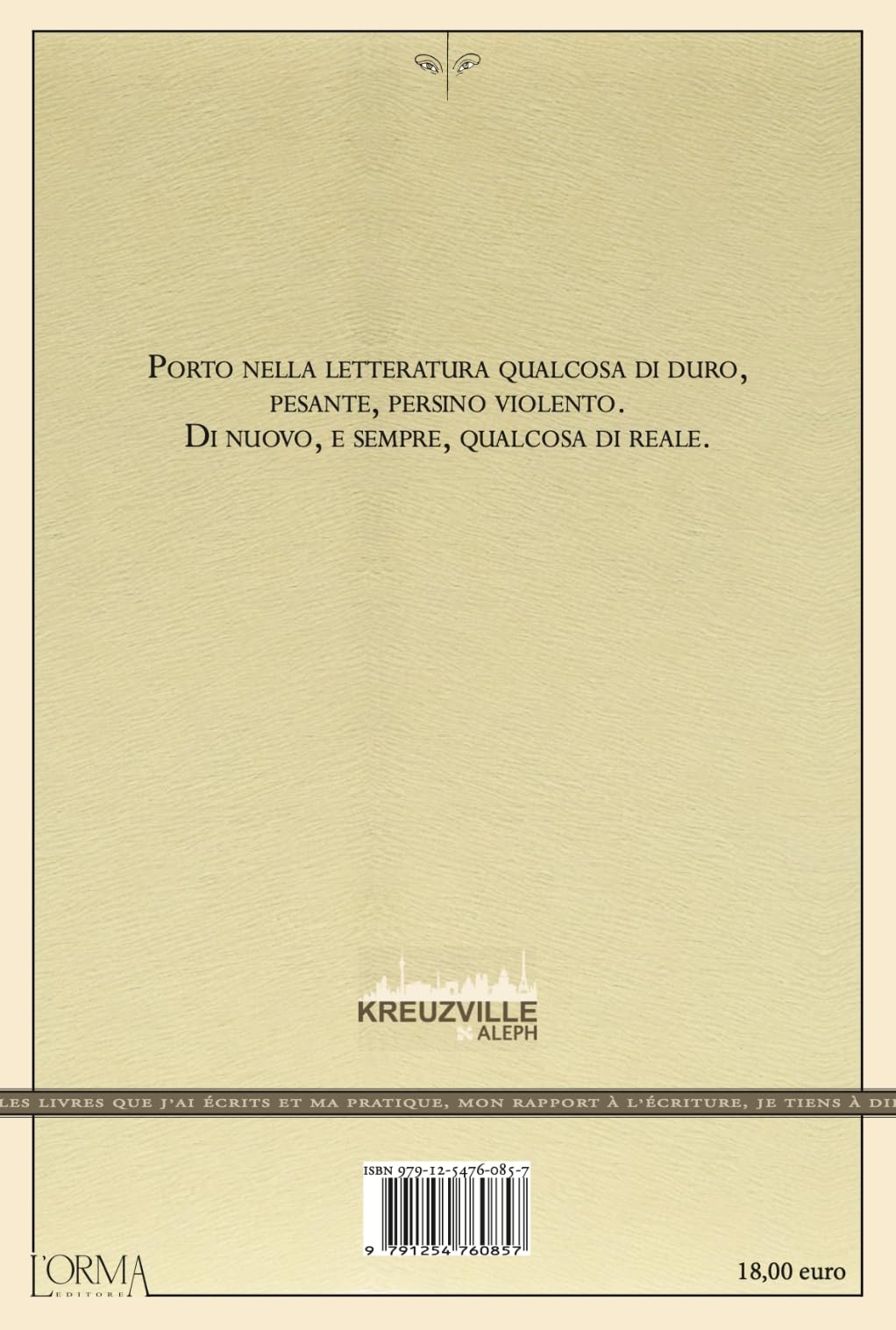 La scrittura come un coltello