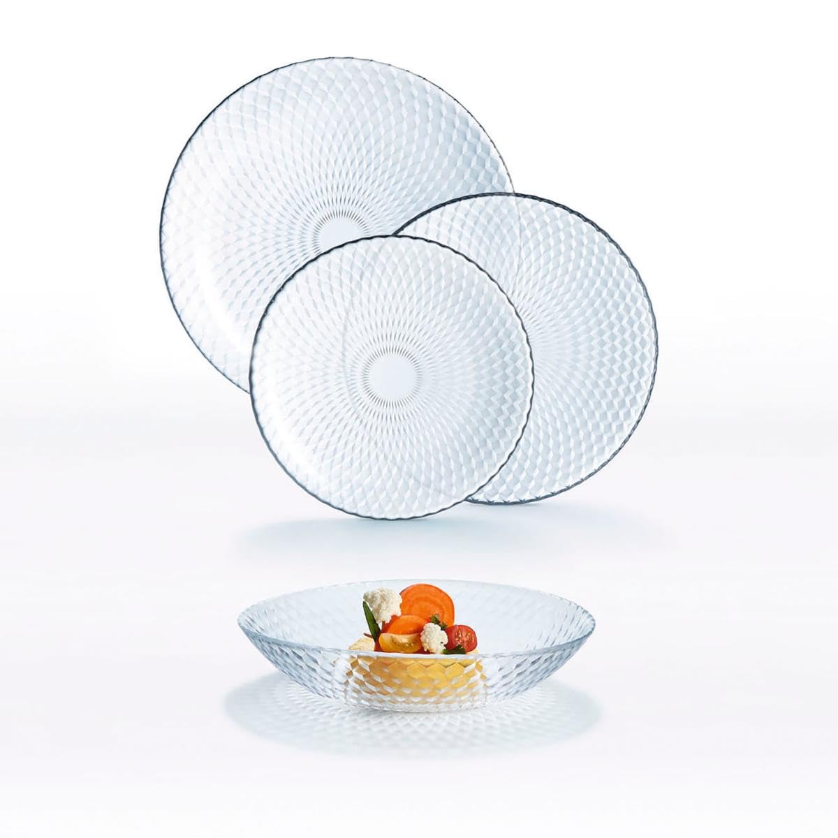 Luminarc Vaisselle, Verre, Transparent, Service 18 pièces