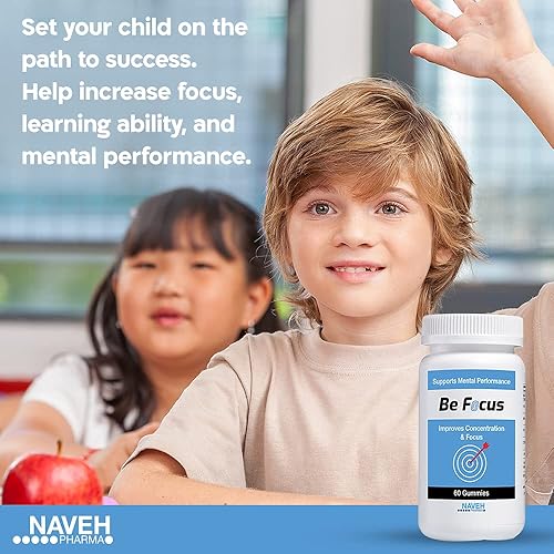 Miniatura 5 de NAVEH PHARMA Be Focus | Suplemento de enfoque | Potenciador natural del cerebro para niños y adultos | Suplementos de azafrán de 30 mg | Nootrópico