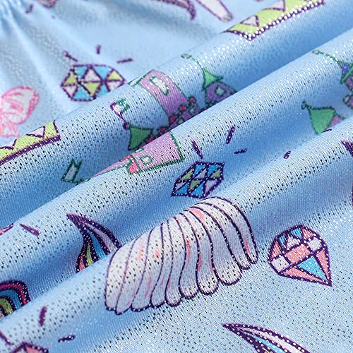 HOZIY Gymnastics Leotards for Girls Unicorn Pink Purple Sparkly Dancewear Activewear Quick Dry