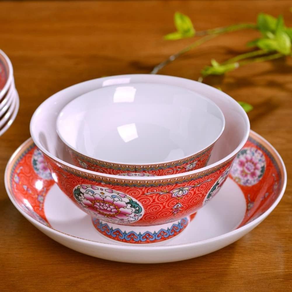 miska ceramiczna, Chińska starożytna porcelanowa miska do ryżu w stylu pałacowym, 15