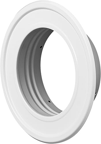 Collar de tubo de 6 pulgadas con acabado de conducto de roseta de conducto de metal para válvula de techobrida de ventilación, extremo de tubo de