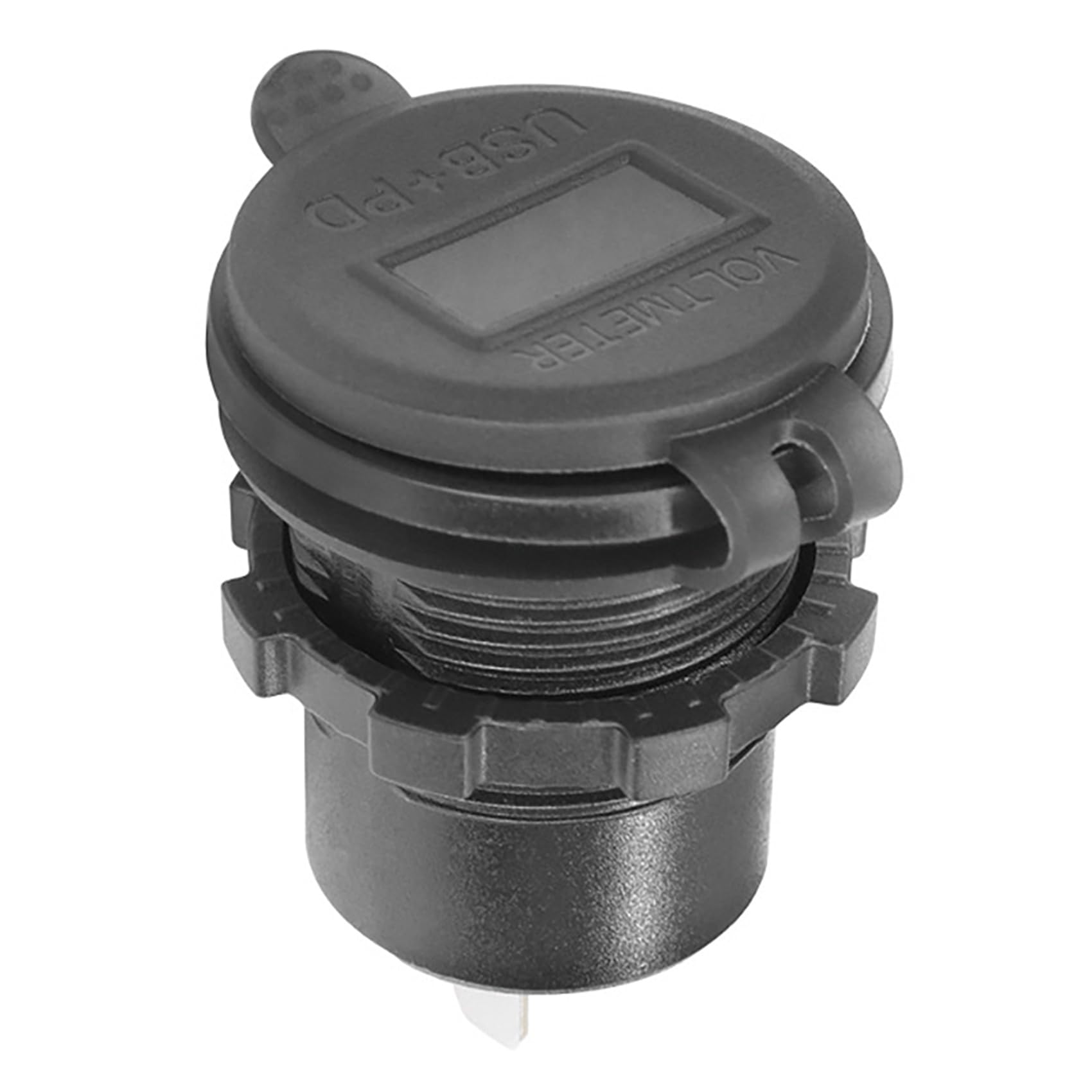 10X 12V-24V 48W Presa USB Impermeabile Caricabatterie Presa PD e QC3.0 Porta USB con Tensione LED per Auto Camion Golf Cart Blu