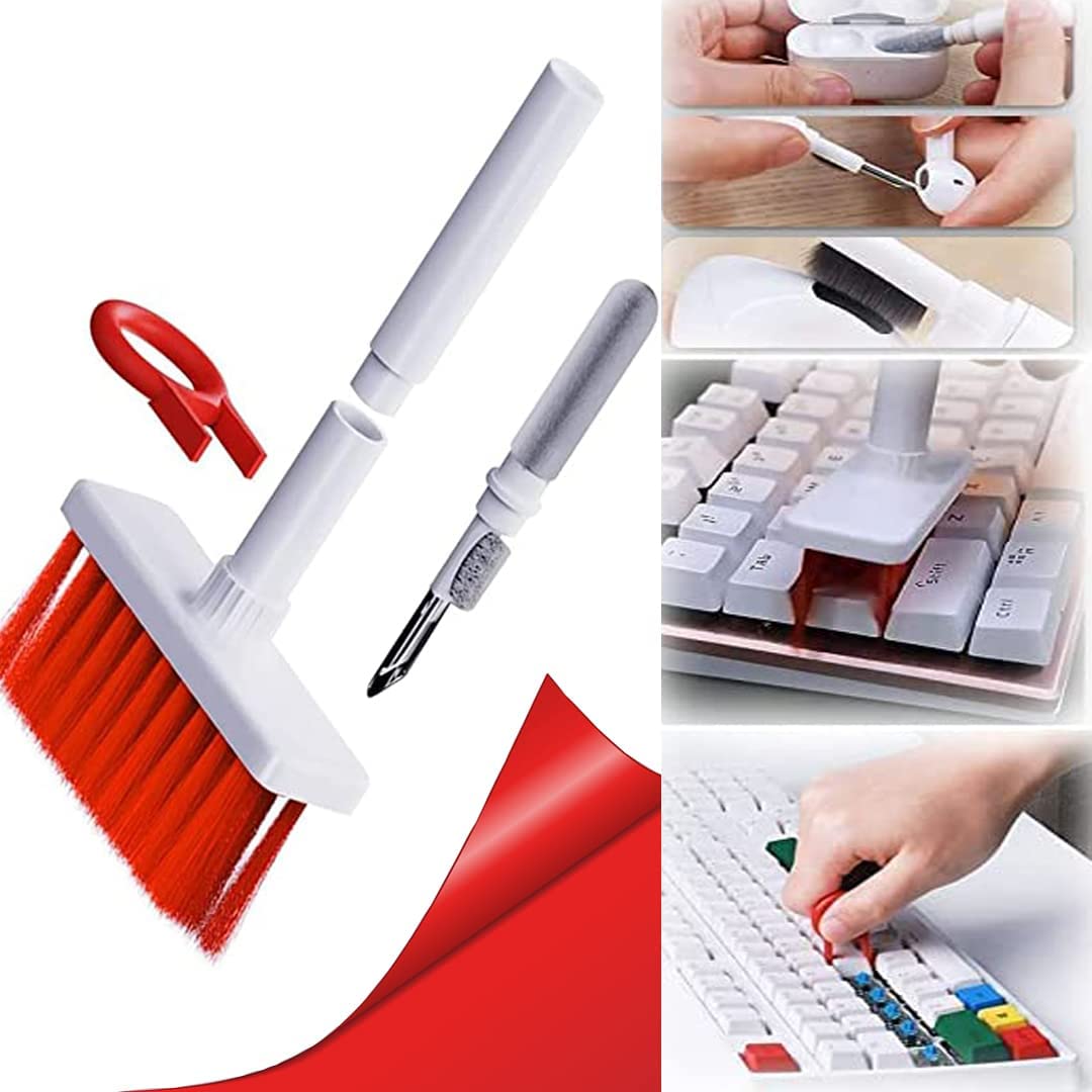 TRUESHOP 5 in 1 Cleaning Brush | Multifunction Keyboard Cleaning Brush | Computer and Laptop Cleaning Brush Pen Tools | Earbuds Soft Brush Cleaning kit | Portable Keyboard Gap Duster Key-Cap Puller (B09Y717MPB) Amazon Price History, Amazon Price Tracker