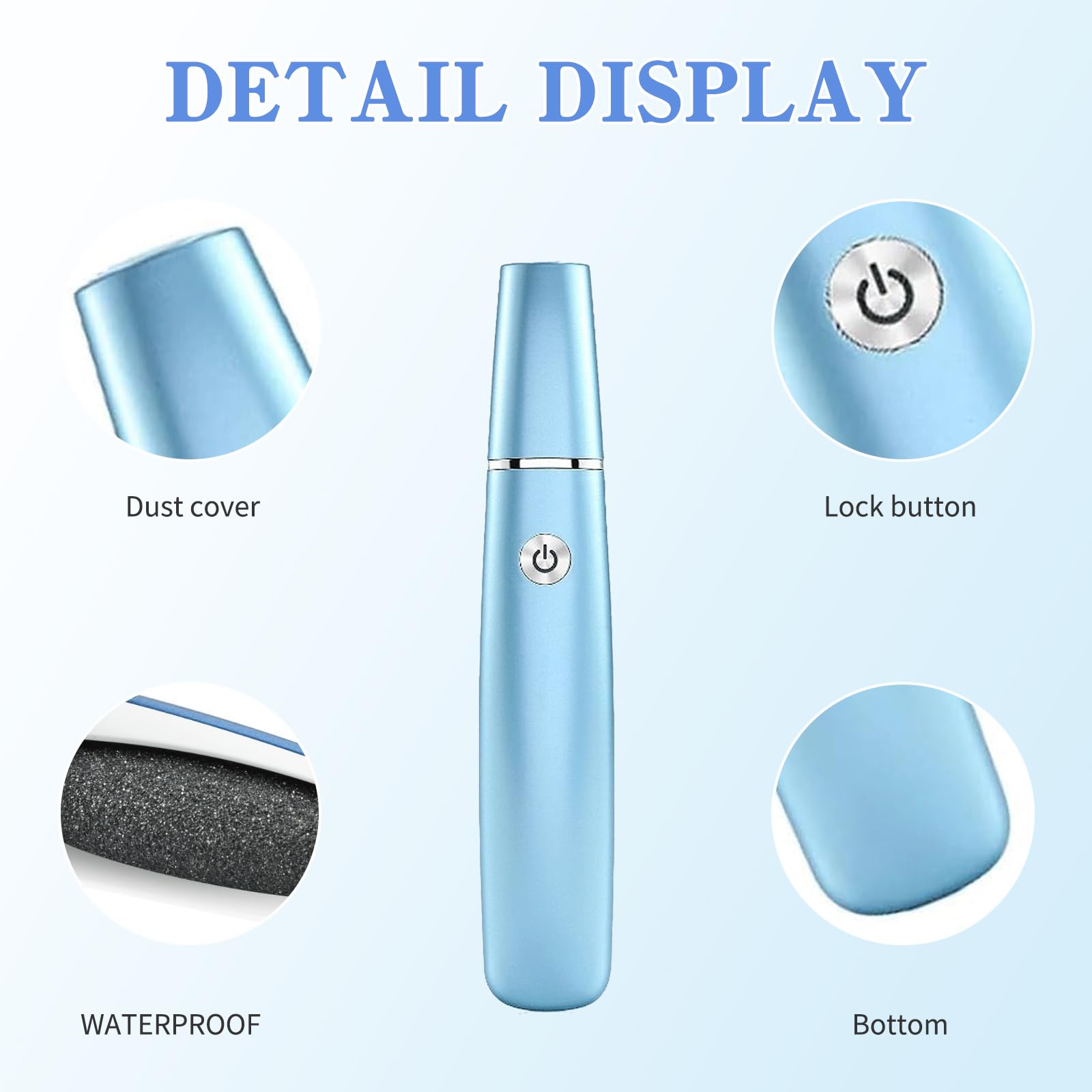 Pedicure Elettrico Professionale, Attrezzi per Cura dei Piedi, piede Velocità Regolabile, Rimuovi Calli Elettrico, Pedicure per Calli Rimozione, per Pelle