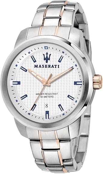 Maserati Successo Orologio Uomo, Tempo e data, in Acciaio, PVD Oro rosa -  R8853121005 : Amazon.it: Orologi