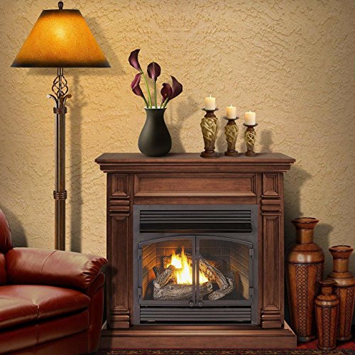 Duluth Forge FDF400T-ZC Dual Fuel Ventless Fireplace - 32,000 BTU, Remote Control, Chocolate Finish - Thumbnail 2
