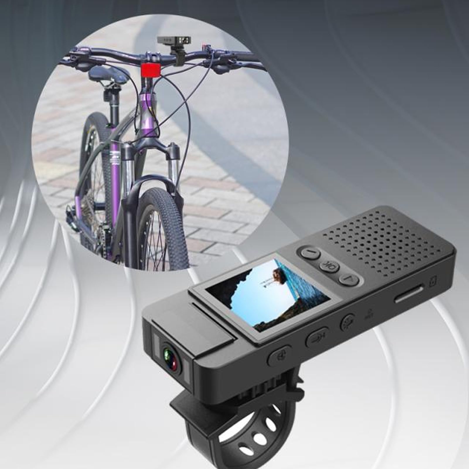 Vikye Mini Telecamera per il Corpo, Monitor Remoto WiFi HD 1080P, Videocamera Indossabile con Visione Notturna per Registrazioni Quotidiane, Ciclismo, attività All'aperto