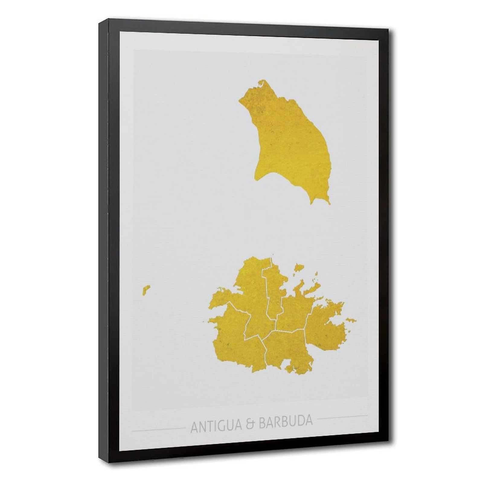 Bareronor Metallic Antigua And Barbuda Canvas Poster Bedroom Decor Landscape Office Room Decor Gift 24" L X 36" W