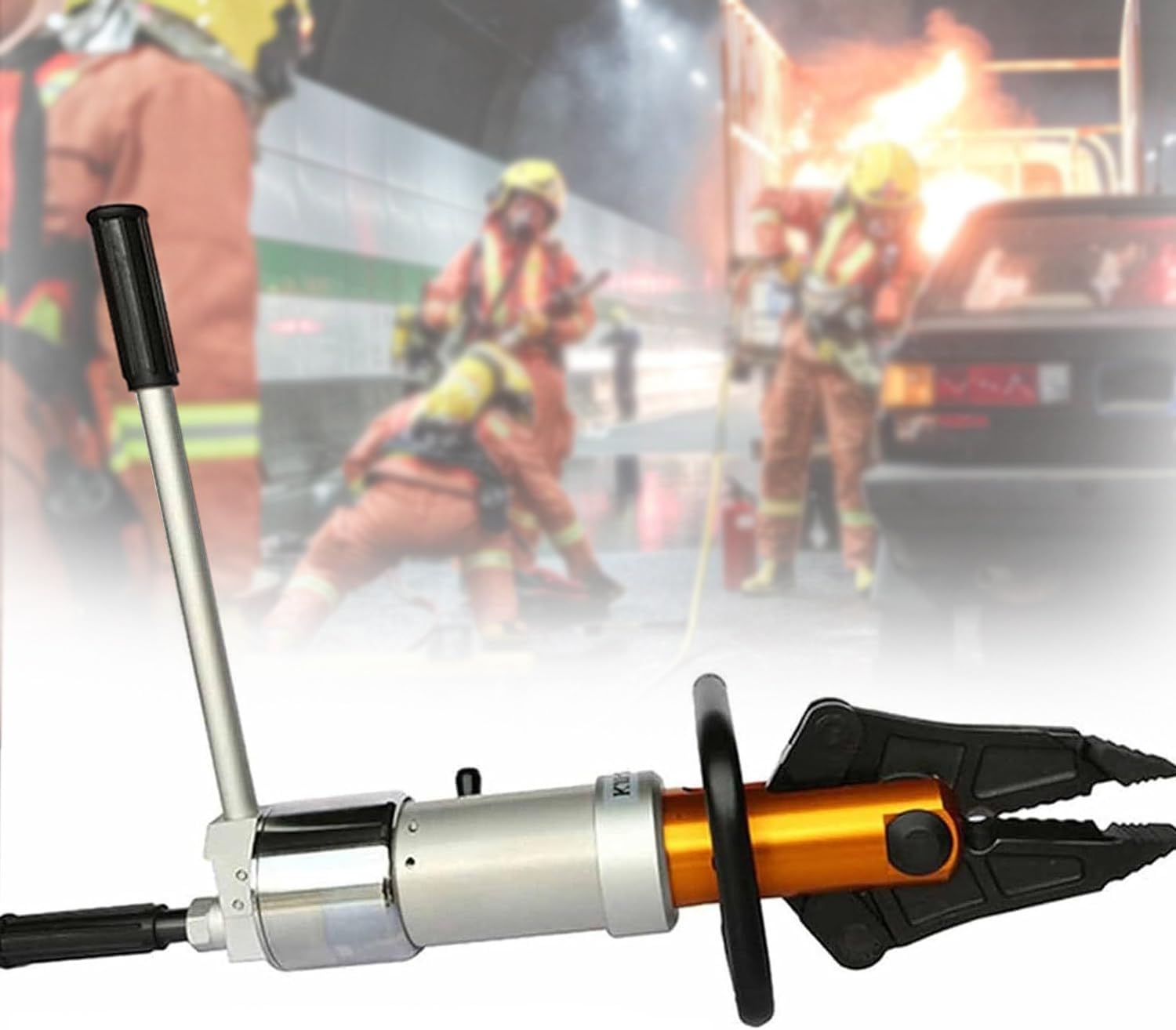 Integral Portable Hydraulic Spreader Stretching Pliers with 18T Shear Force,360° Rotatable Hydraulic Expanding Pliers with 5.5T Spreading Force, for Accident Emergency Rescue,Woodencasepacking